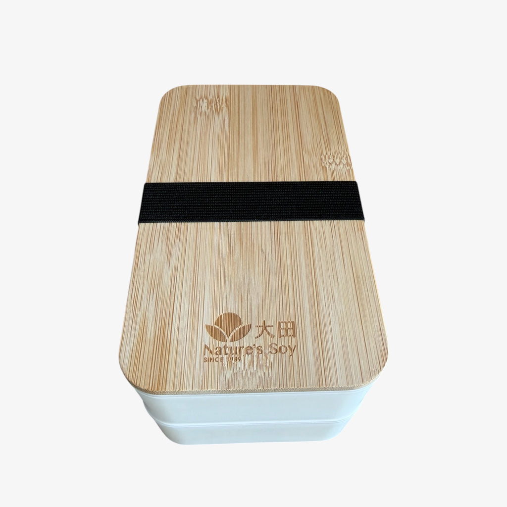 Nature's Soy Bamboo Bento Lunch Set 7 1/4" W x 4 1/8" H x 3 3/4" D