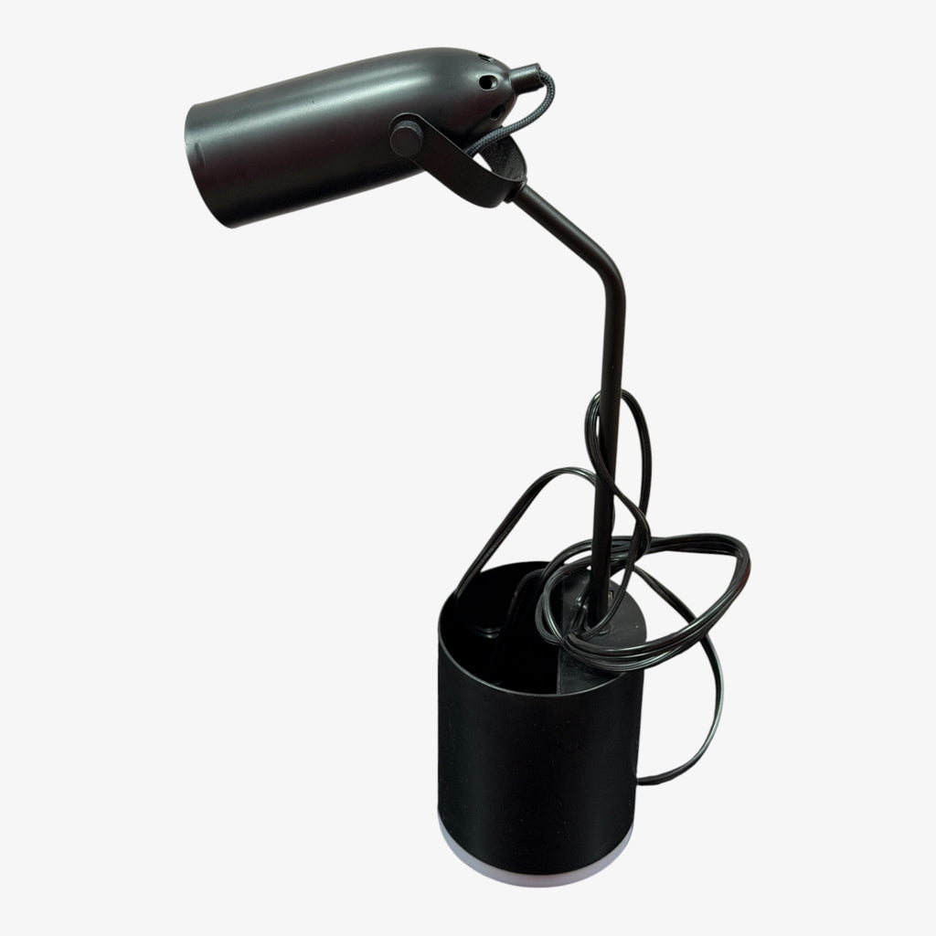 Room Essentials™  Task Table Lamp with Nightlight Ebony Integrated LED Bulb  16.5"H  x 8" Wx 4"D