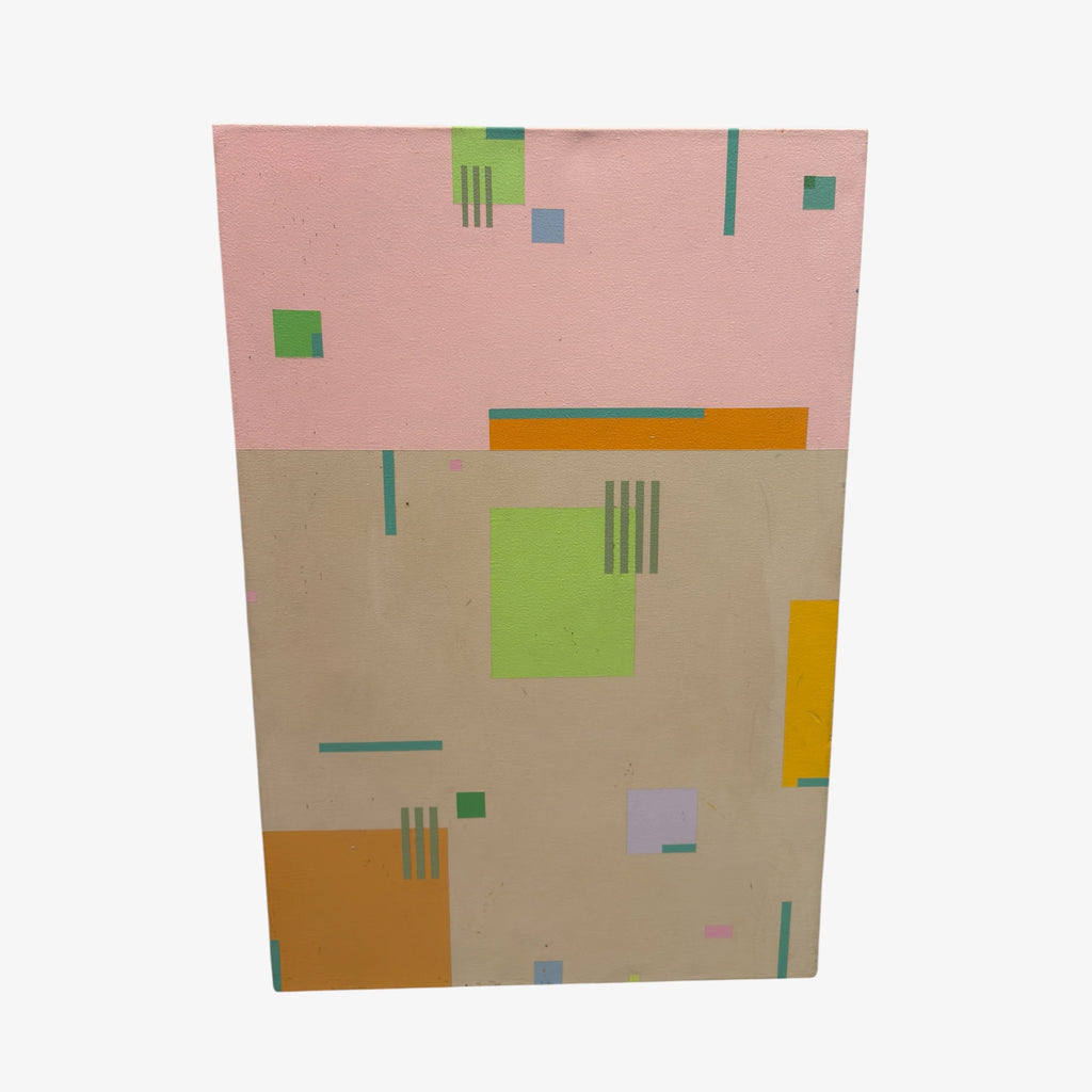 Burton Kramer All That Jazz 5.2 - Bright, Geometric Abstraction, Modernist Acrylic on Board 2015