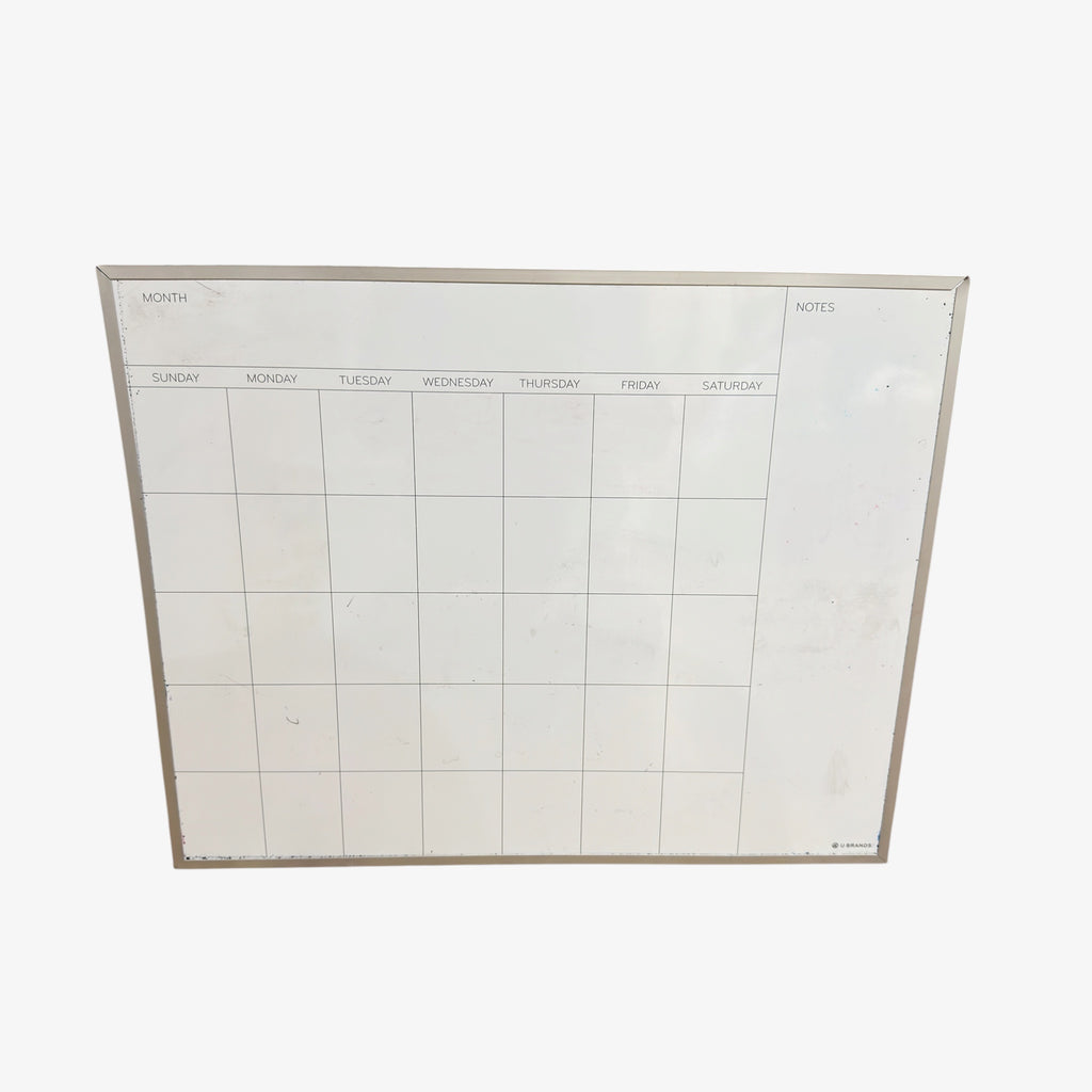 U Brands Magnetic Monthly Calendar Dry Erase Board 20" x 16"