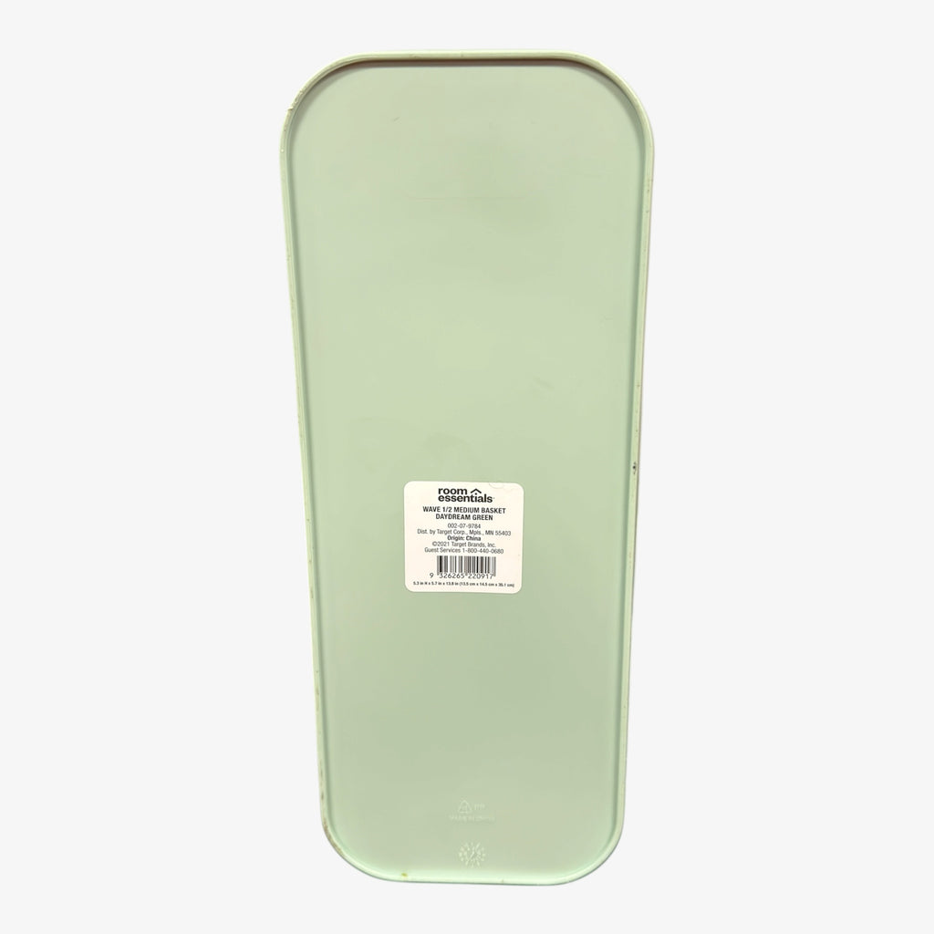 Room Essentials Wave 1/2 Medium Basket Daydream Green