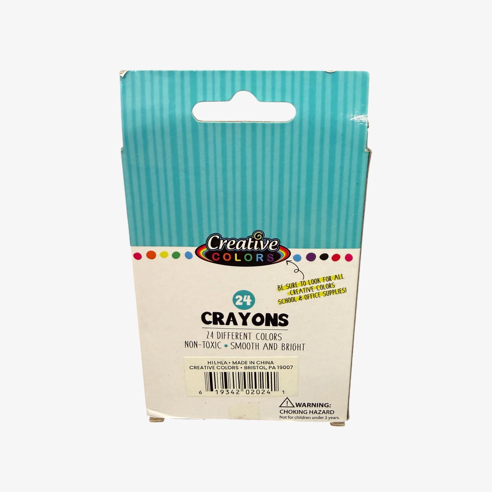 Creative Colors Crayons 24 Assorted Color