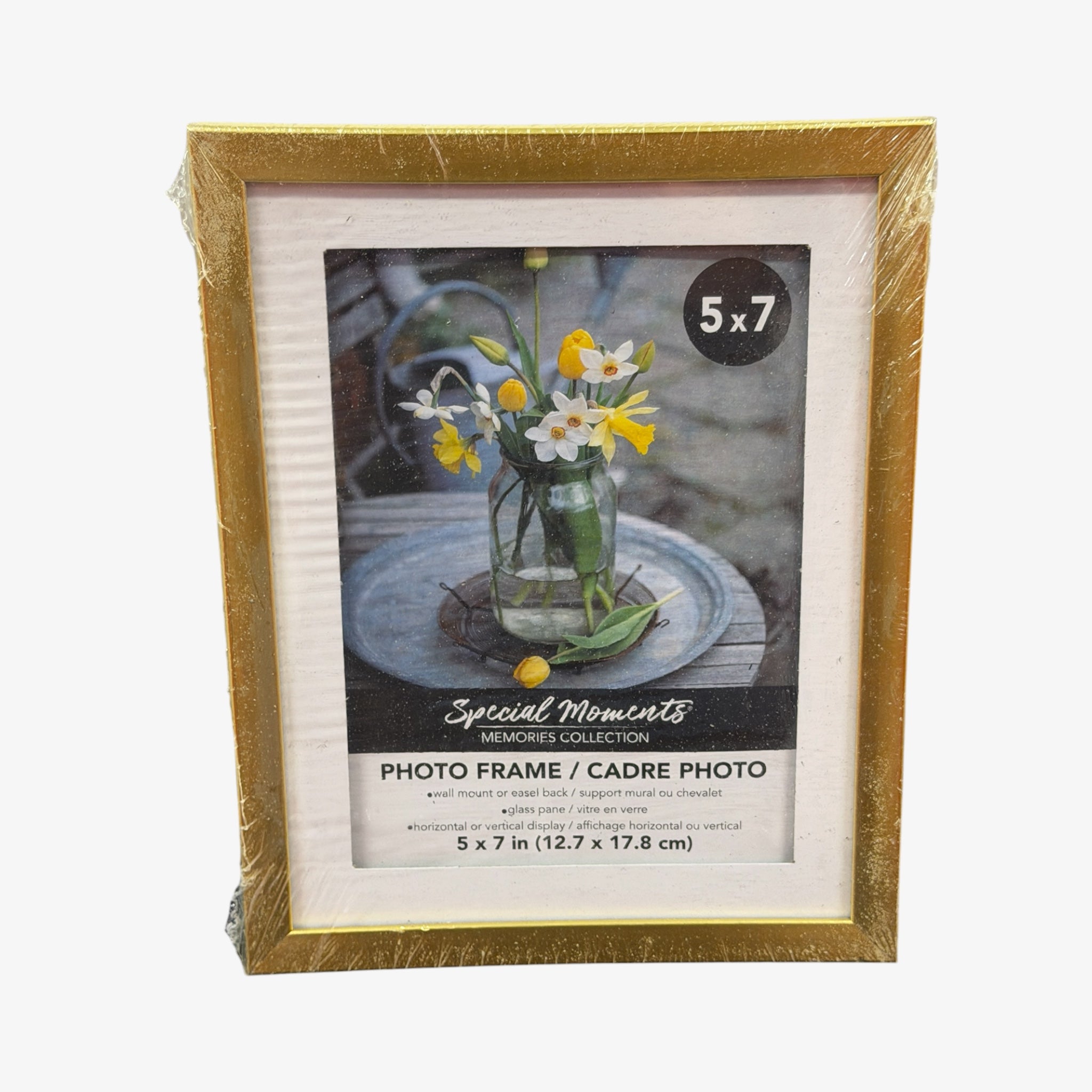 Special Moments Memories Collection 5" x 7" Gold Matted Picture Frame