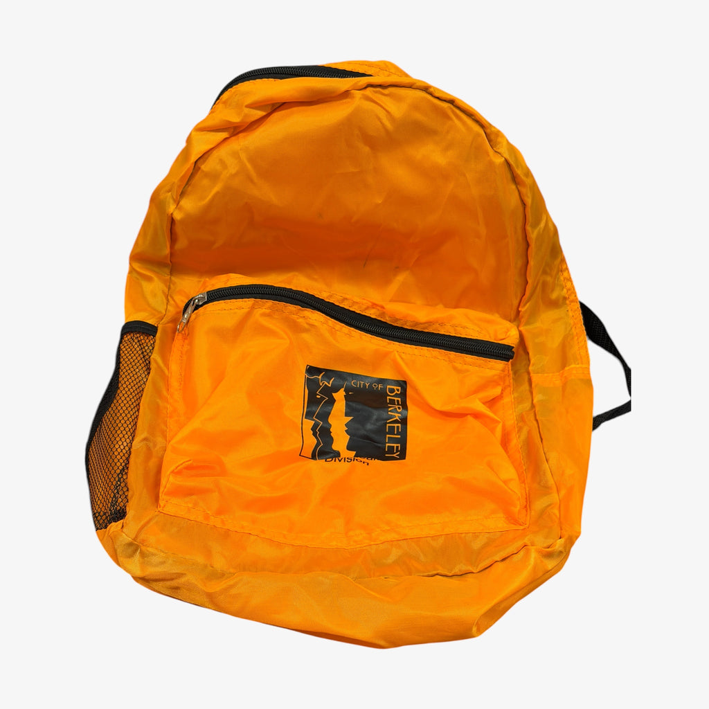 City of Berkeley Orange Nylon Backpack