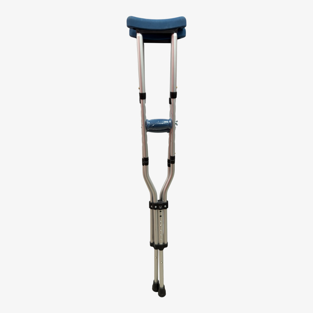 Carex Aluminium Folding Underarm Crutches for Youth, Adult, and Tall Users, 250 lb Capacity, Gray