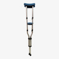Carex Aluminium Folding Underarm Crutches for Youth, Adult, and Tall Users, 250 lb Capacity, Gray