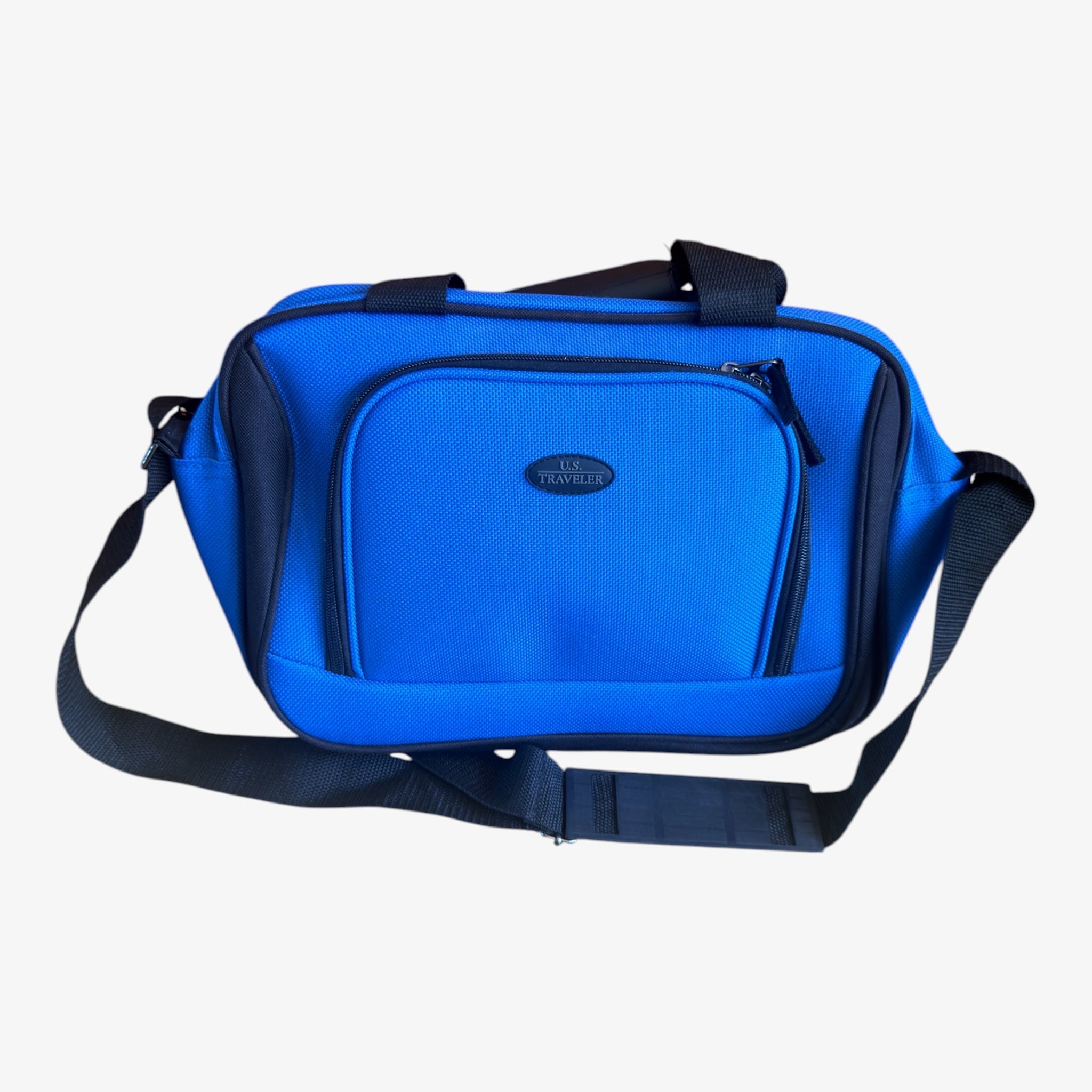 U.S. Traveler Royal Blue Carry on Bag 14"W x 11"H x 6"D