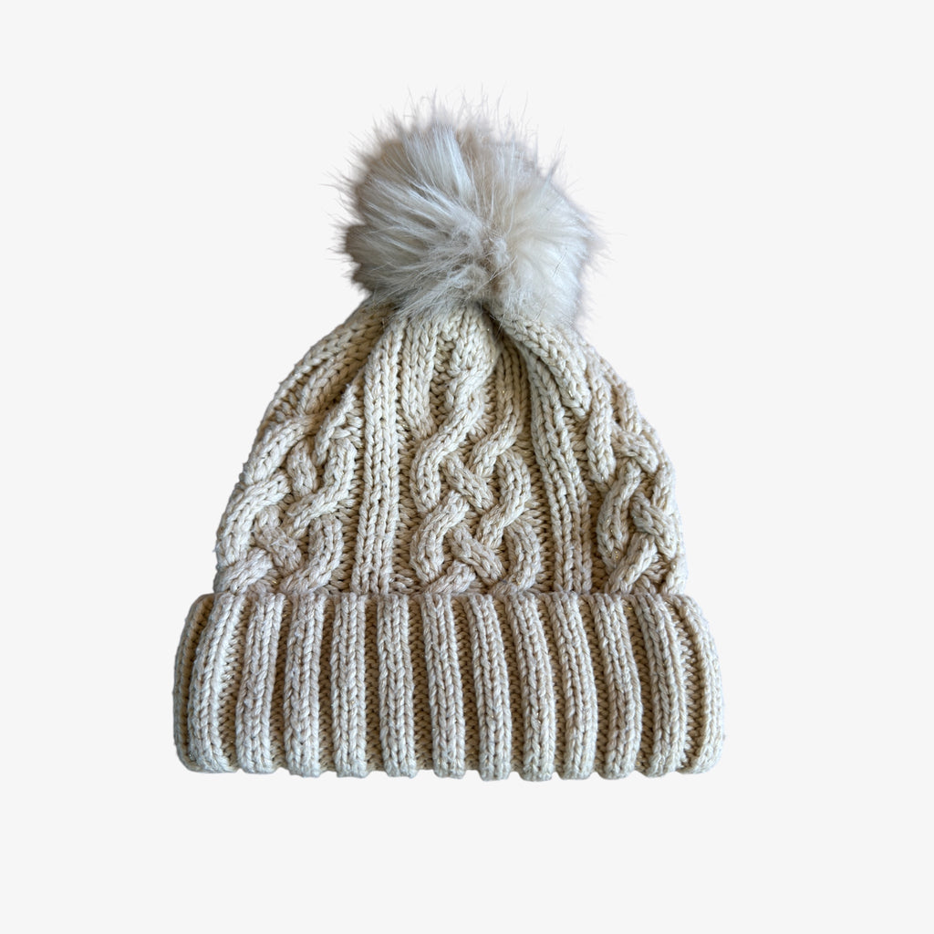next Women's Warm Pom Pom Puff Beanie