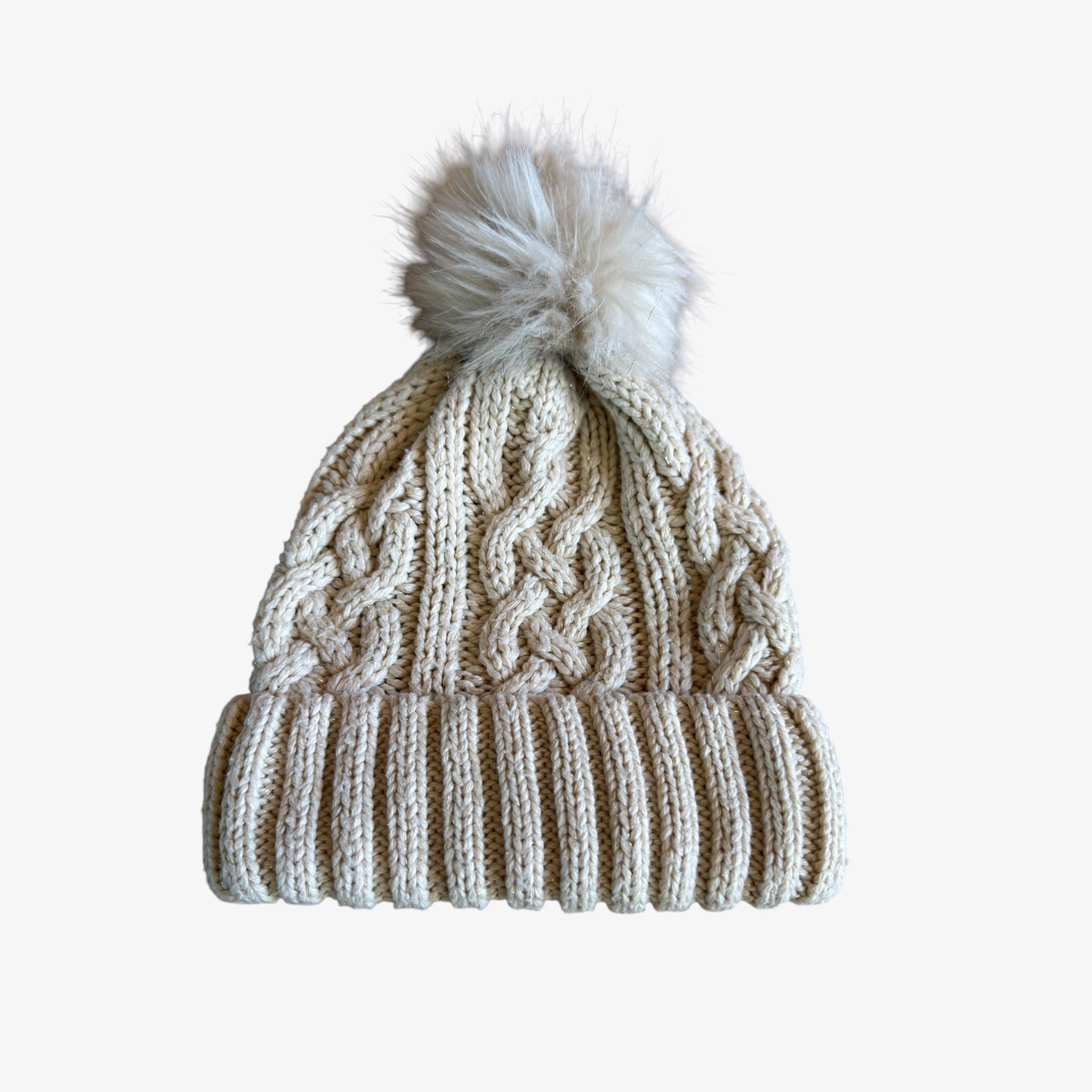 next Women's Warm Pom Pom Puff Beanie