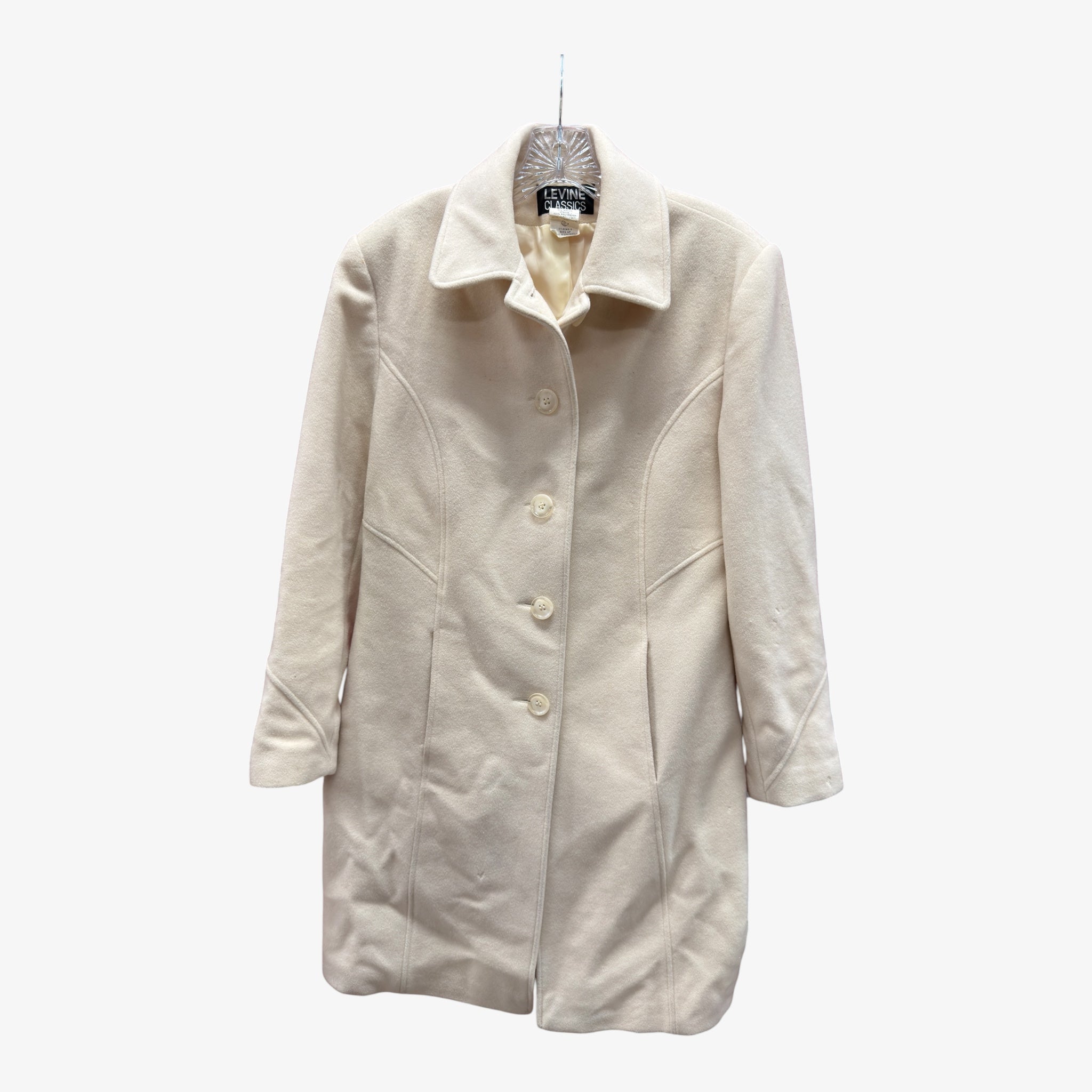 Levine Classic Beige Coat Size: 6P
