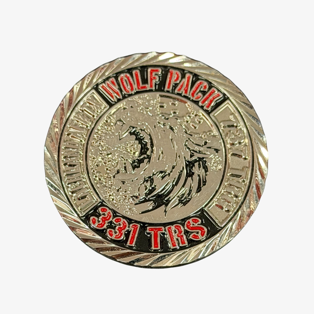 "STRENGTH OF THE PACK" 331 TRS Wolfpack Challenge Coin