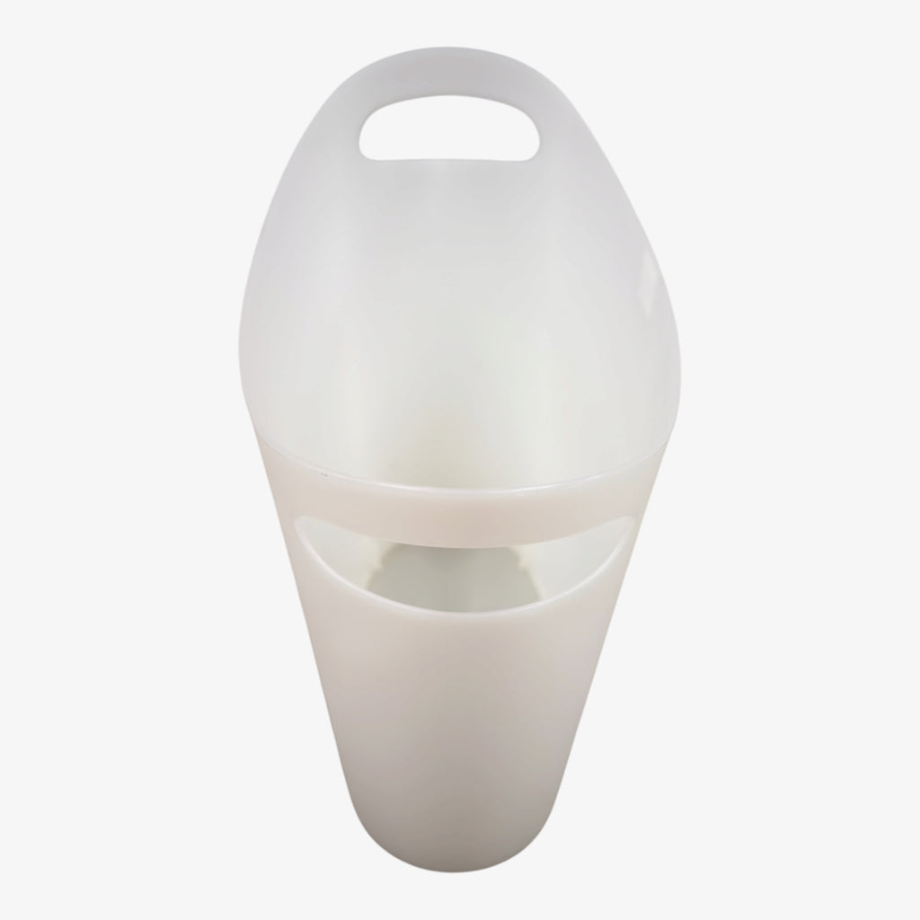 Translucent White Simply Essential Plastic Wastebasket