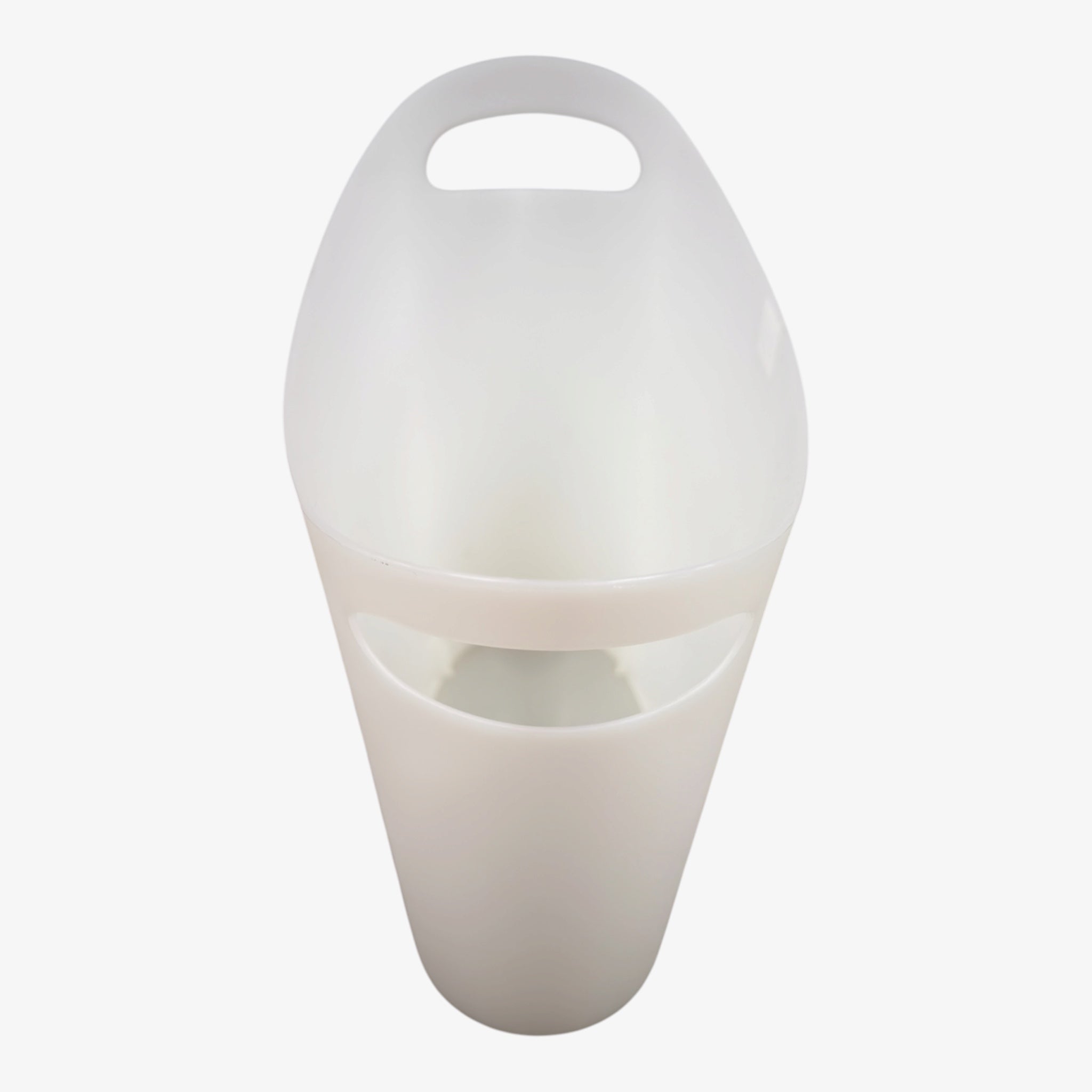 Translucent White Simply Essential Plastic Wastebasket