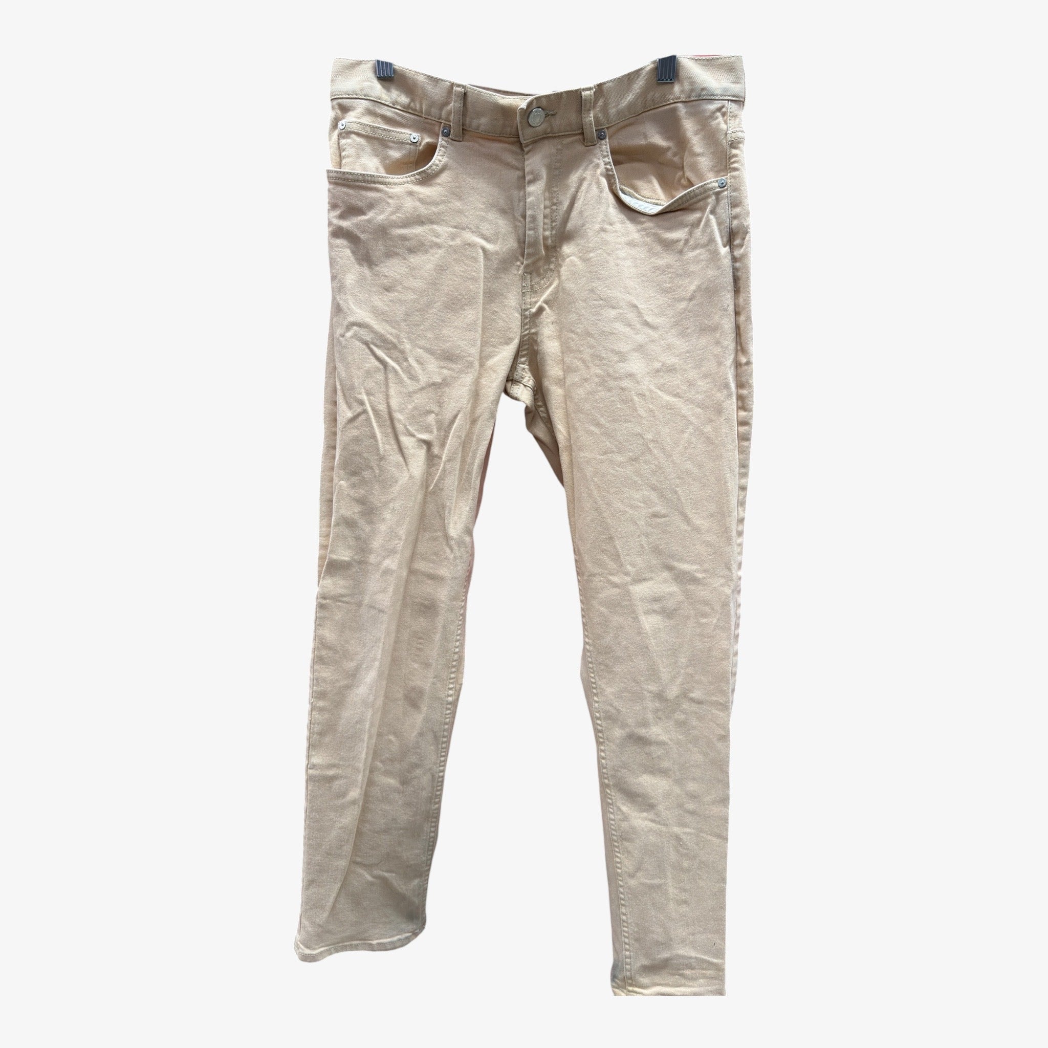 H&M Beige Men's Regular Fit 5-Pocket Jeans Size: 32