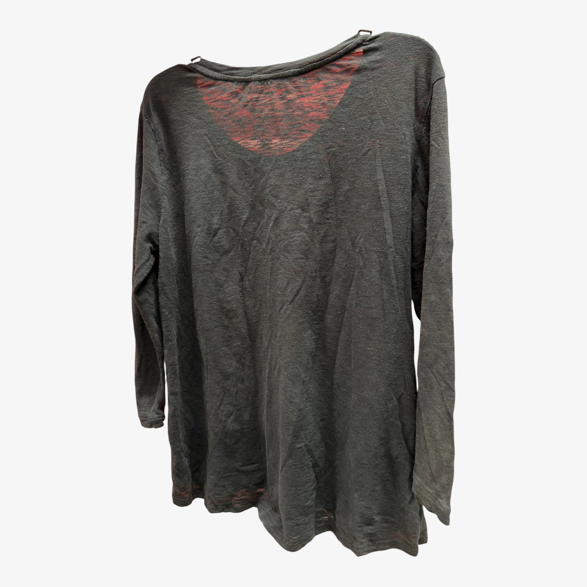 Women's Long-sleeve Cotton Top Black Size: PS