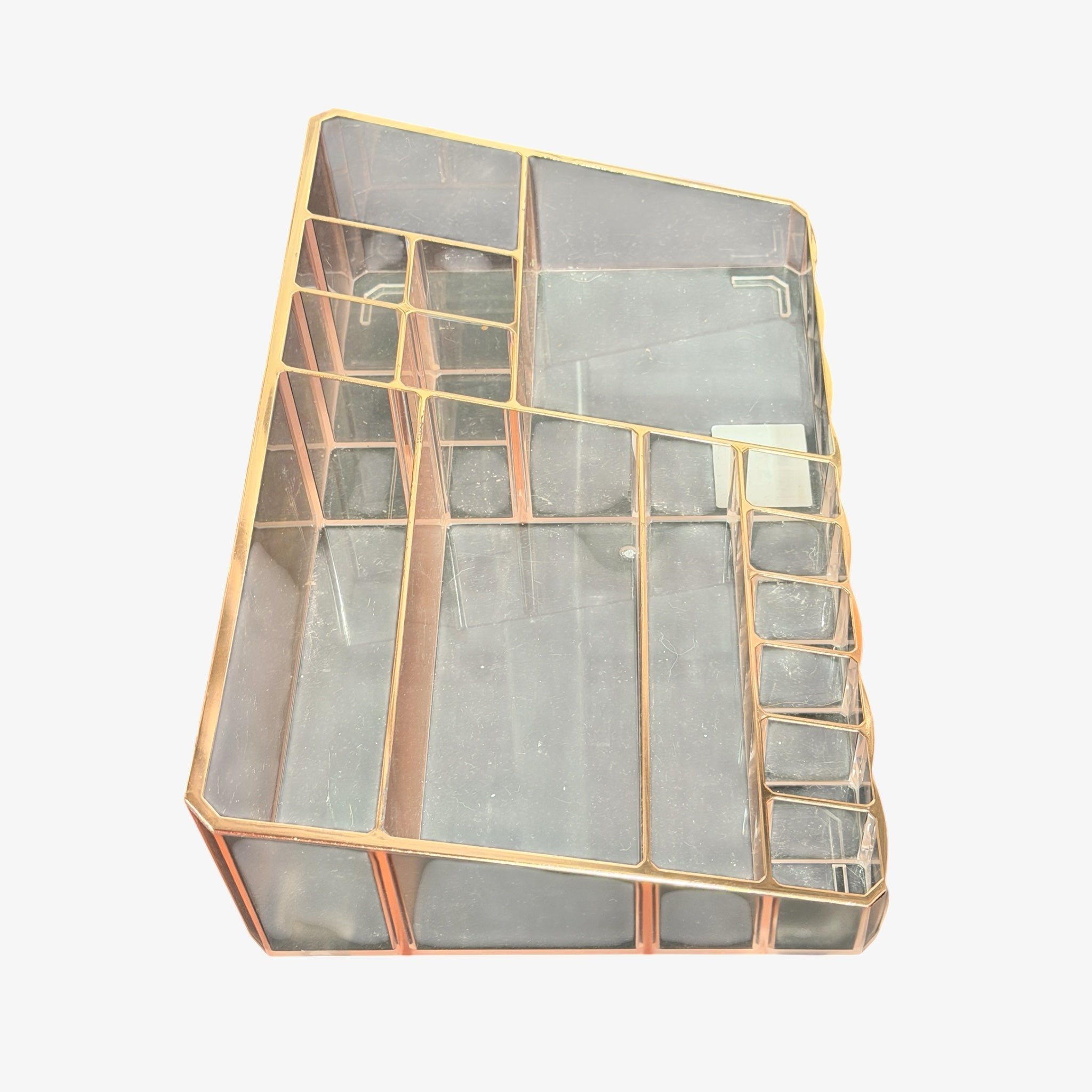 SLOFL Multifunctional Cosmetic and Jewelry Organizer Rose Gold 13" x 9" x 3.5"