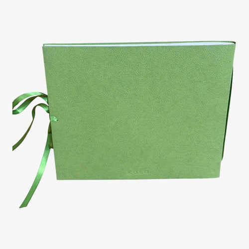 'Vineyard Original' Ribbon-Tied Leaf-Green Paper Album by Kolo