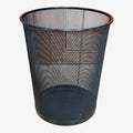 Office Depot Metro Mesh Wire Wastebasket, Black 11.75"D x 14"H
