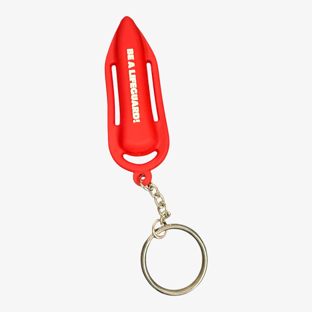 "BE A LIFEGUARD!" Lifesaving Society Rescue Can Keychain