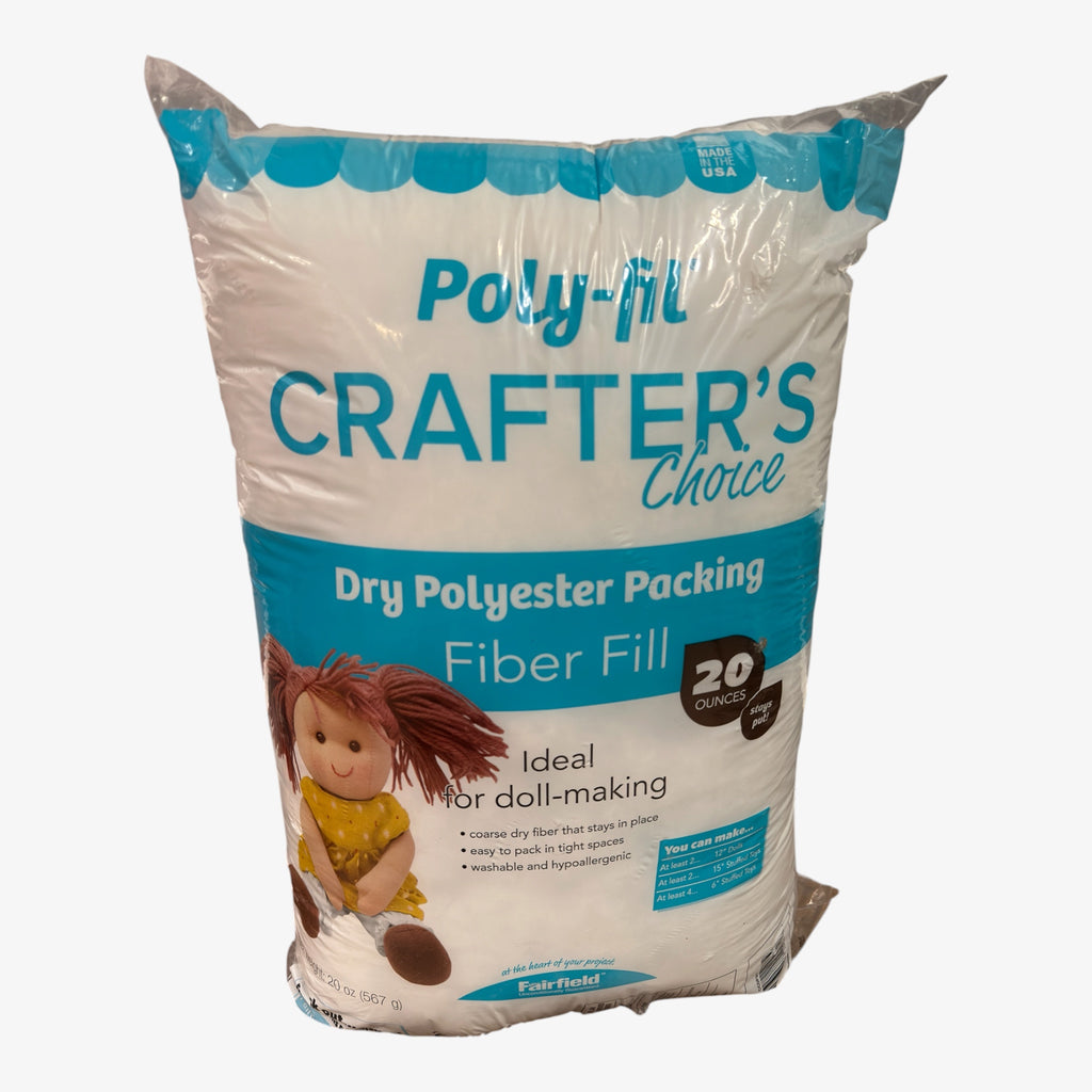 20oz bag of Poly-Fil Crafter's Choice Dry Polyester Packing Fiberfill by Fairfield