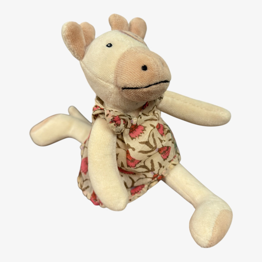 Moulin Roty's "Charlotte the Cow" Plush 8"H