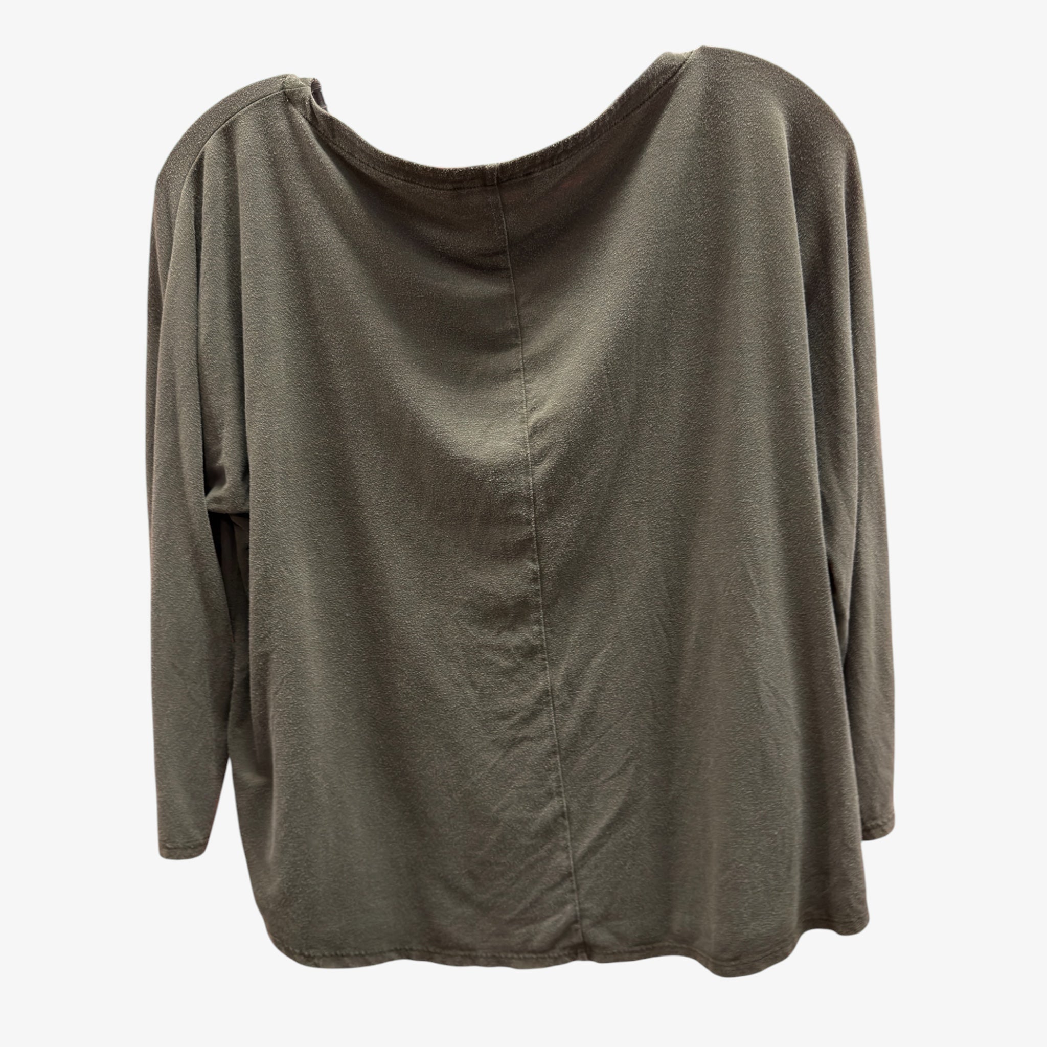 Eileen Fisher Olive Green Long Sleeve Tee Size: XS