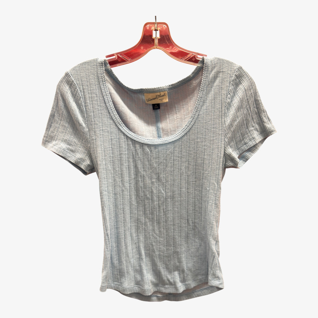 Universal Thread Ribbed Short-Sleeve Top Size: M