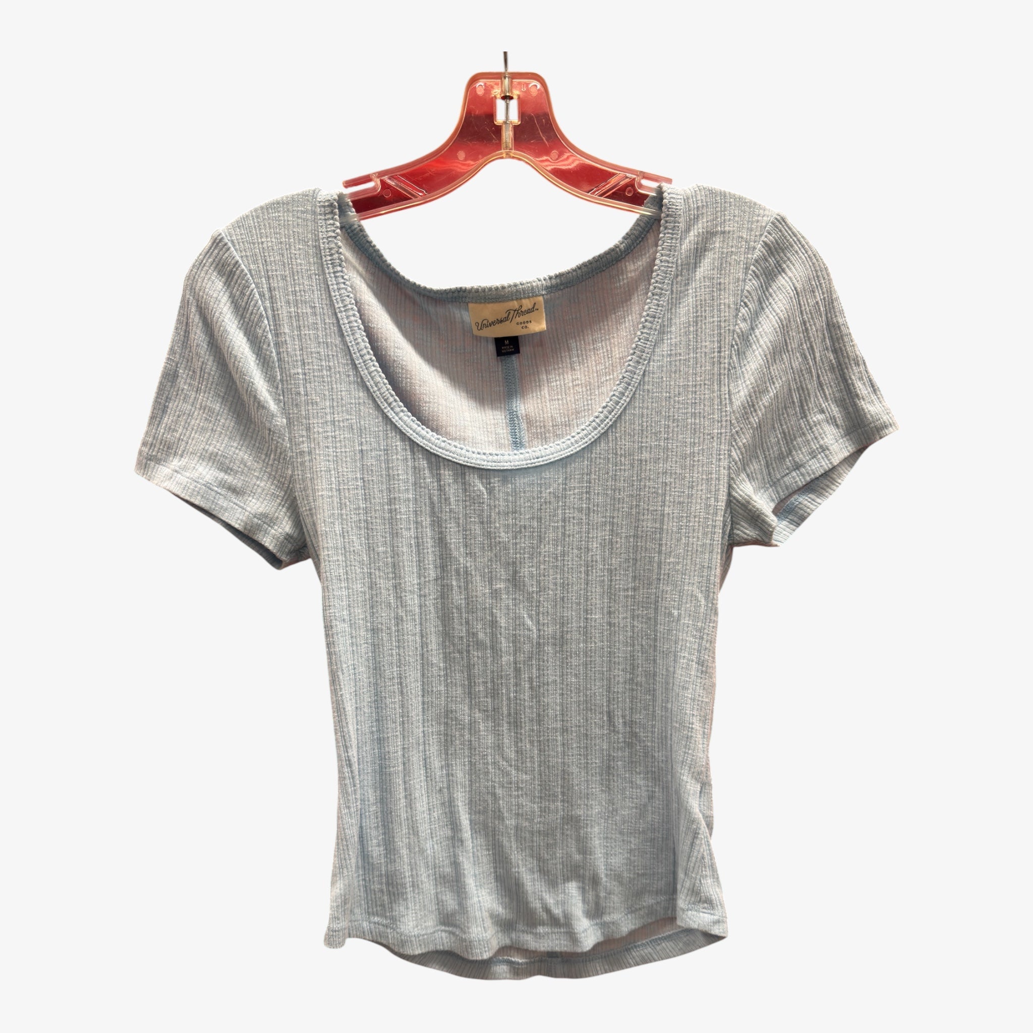 Universal Thread Ribbed Short-Sleeve Top Size: M