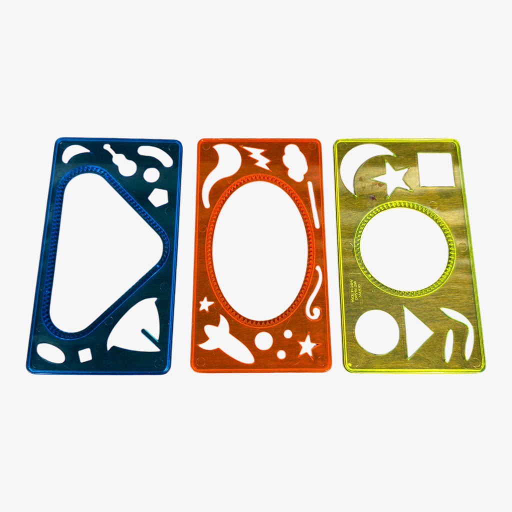 Set of 3 Spirograph Geometric Stencils