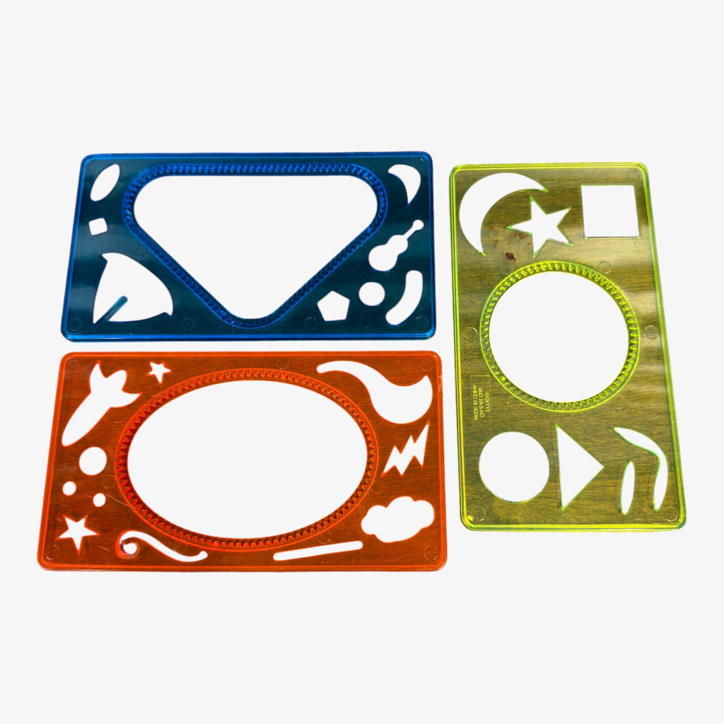 Set of 3 Spirograph Geometric Stencils