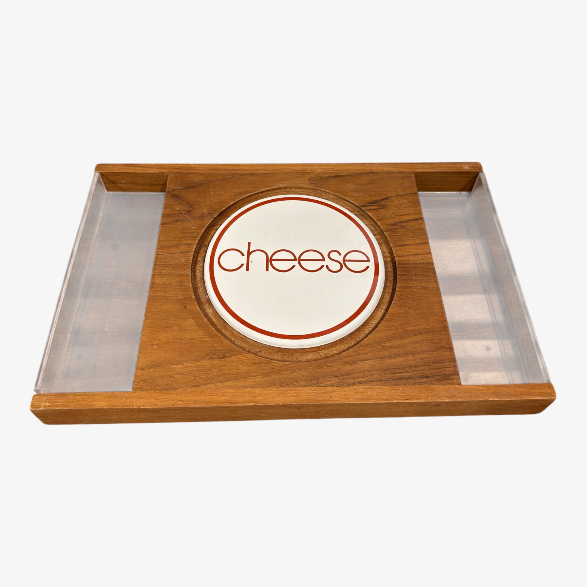 Vintage 1970s Goodwood Cheese Serving Tray 15" x 9" x 1.75"