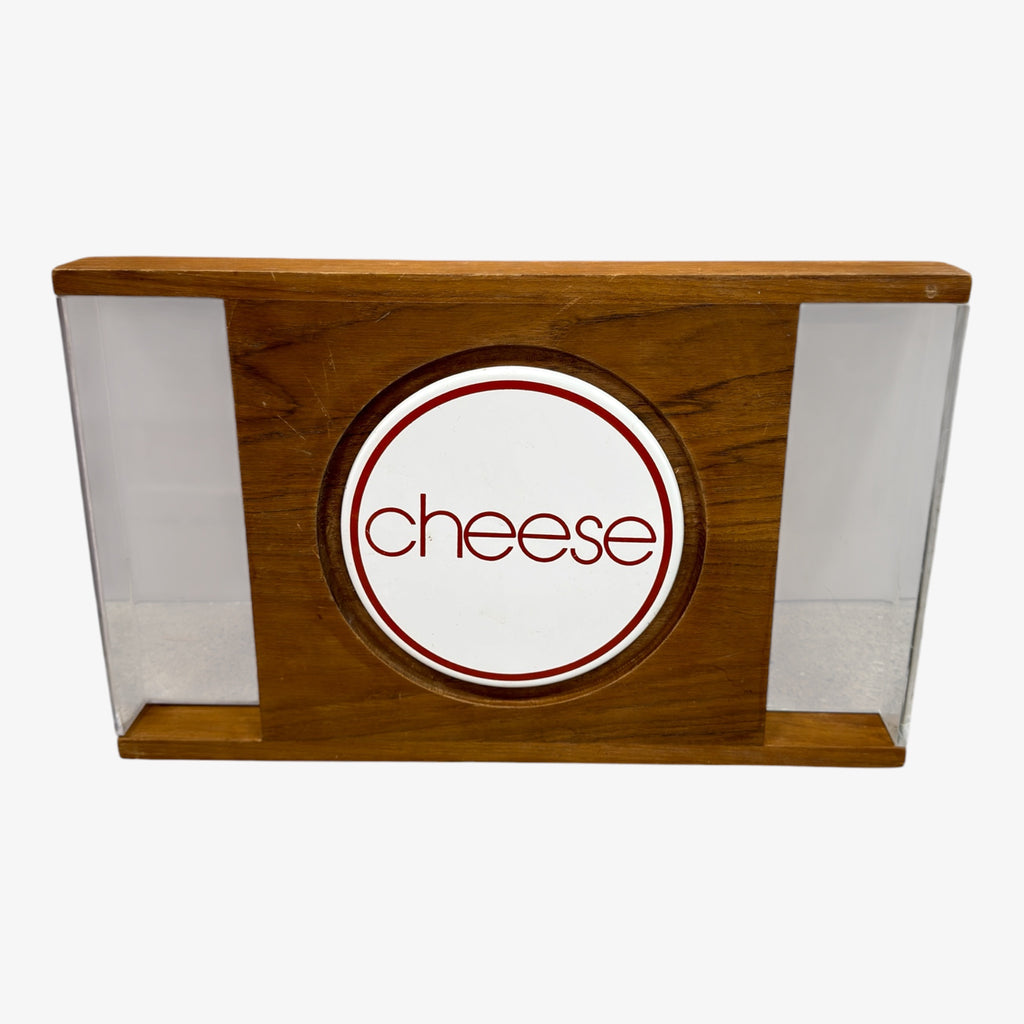 Vintage 1970s Goodwood Cheese Serving Tray 15" x 9" x 1.75"
