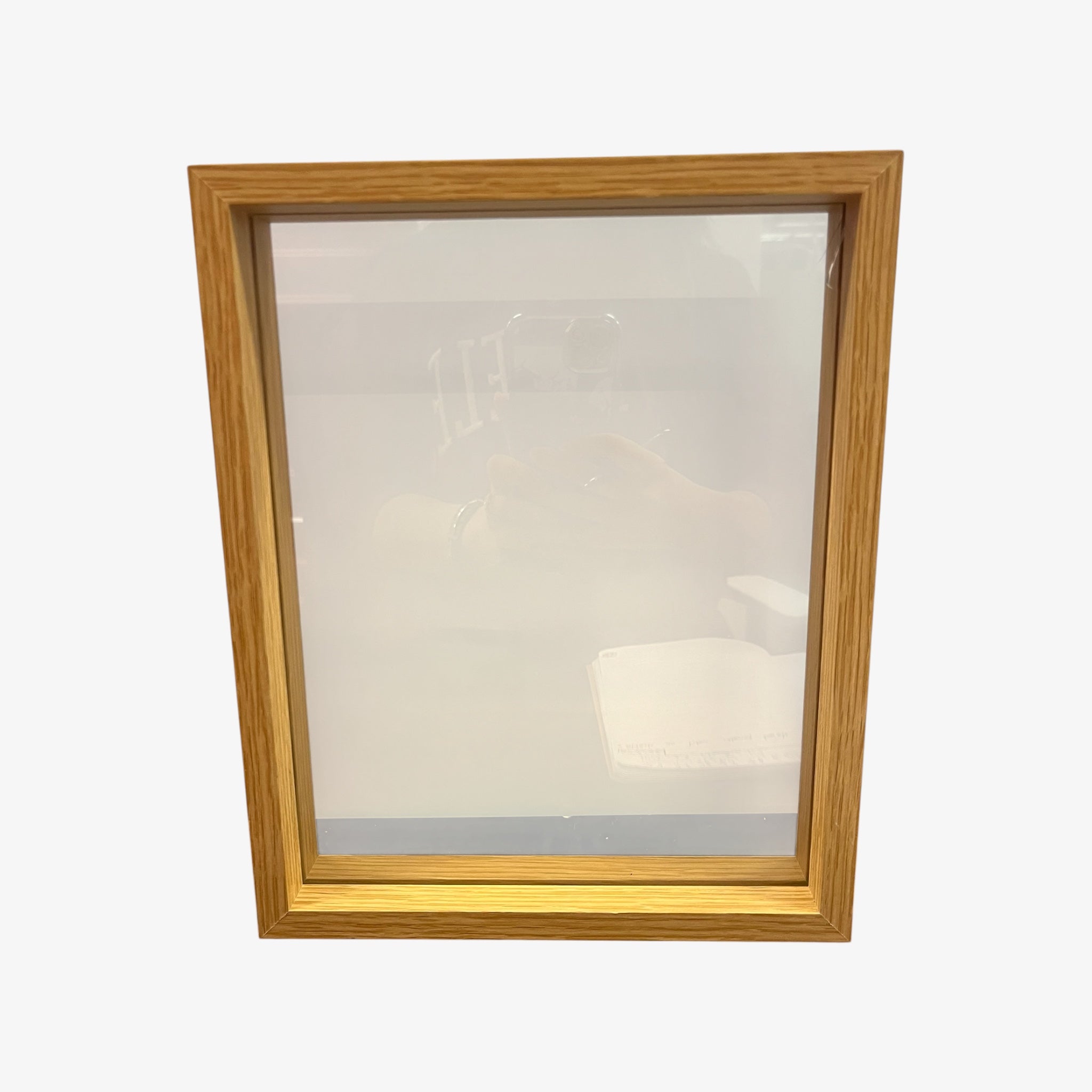Wooden Double-Glass Decorative Photo Frame for Pressed Flowers or Photos 10.5" x 9"