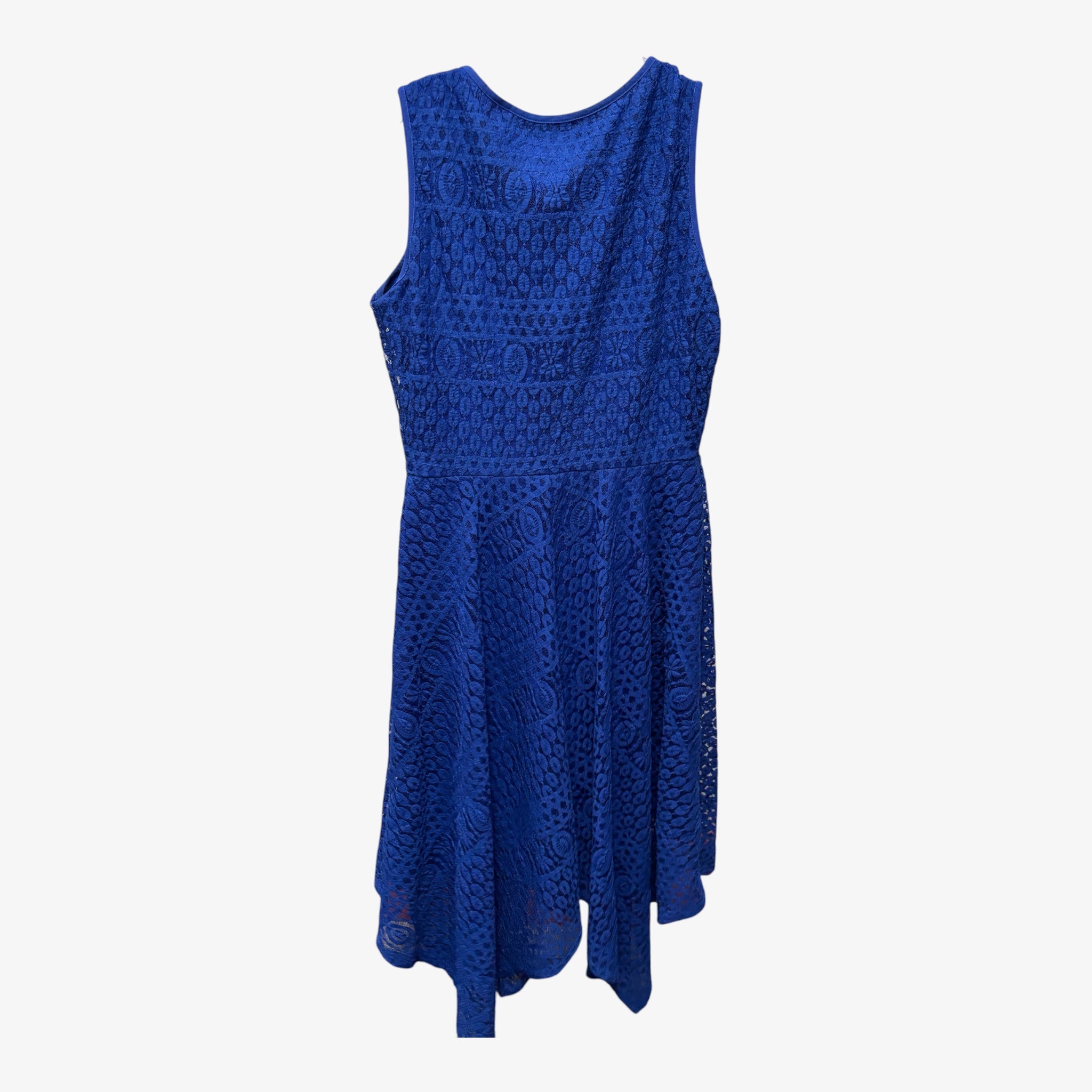 Ronni Nicole Cobalt Blue Sleeveless Crochet Dress Size: 6
