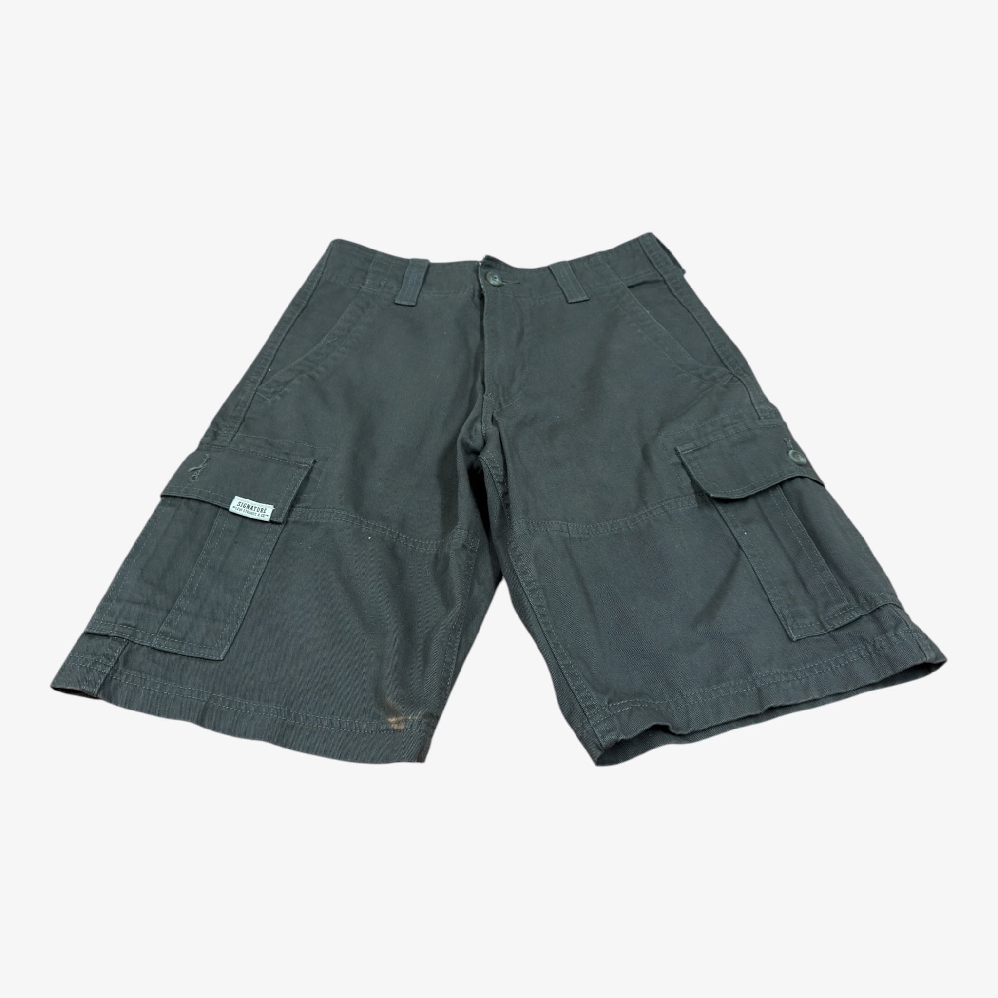 Levi Strauss Signature Gray Mens Cargo Shorts Size: 28W