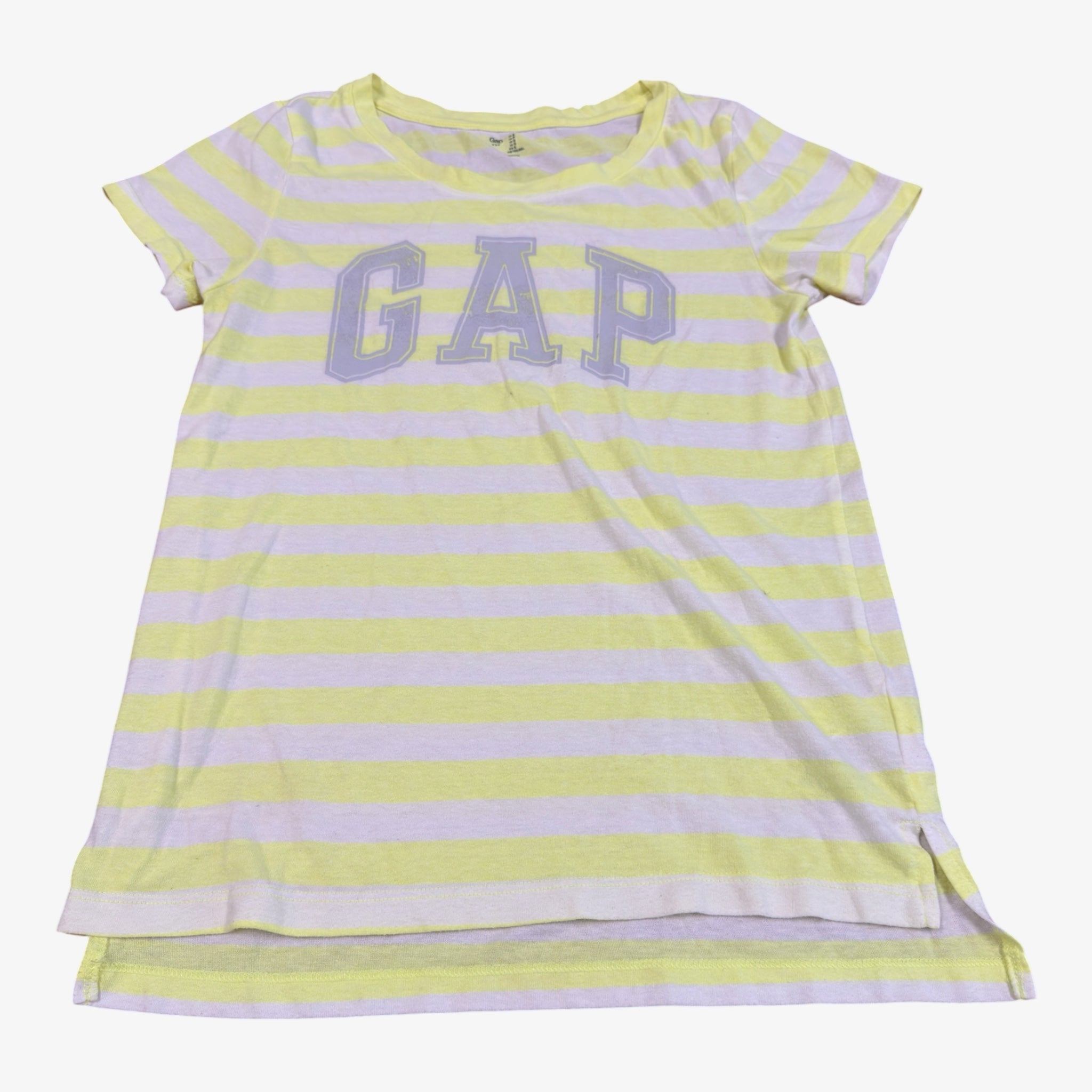 Gap Factory Havana Yellow Stripe Arch Logo Tee Size: S