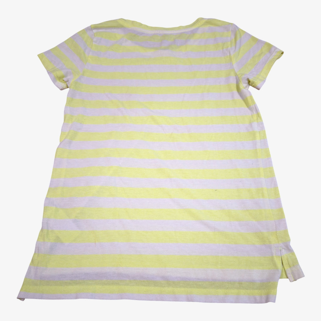 Gap Factory Havana Yellow Stripe Arch Logo Tee Size: S