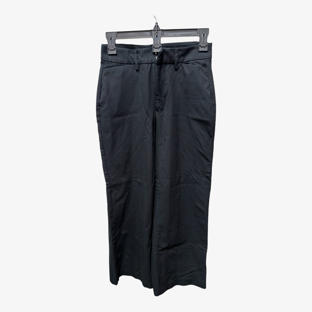 Old Navy Women's Black Wide-leg Khaki Pants Size: 0