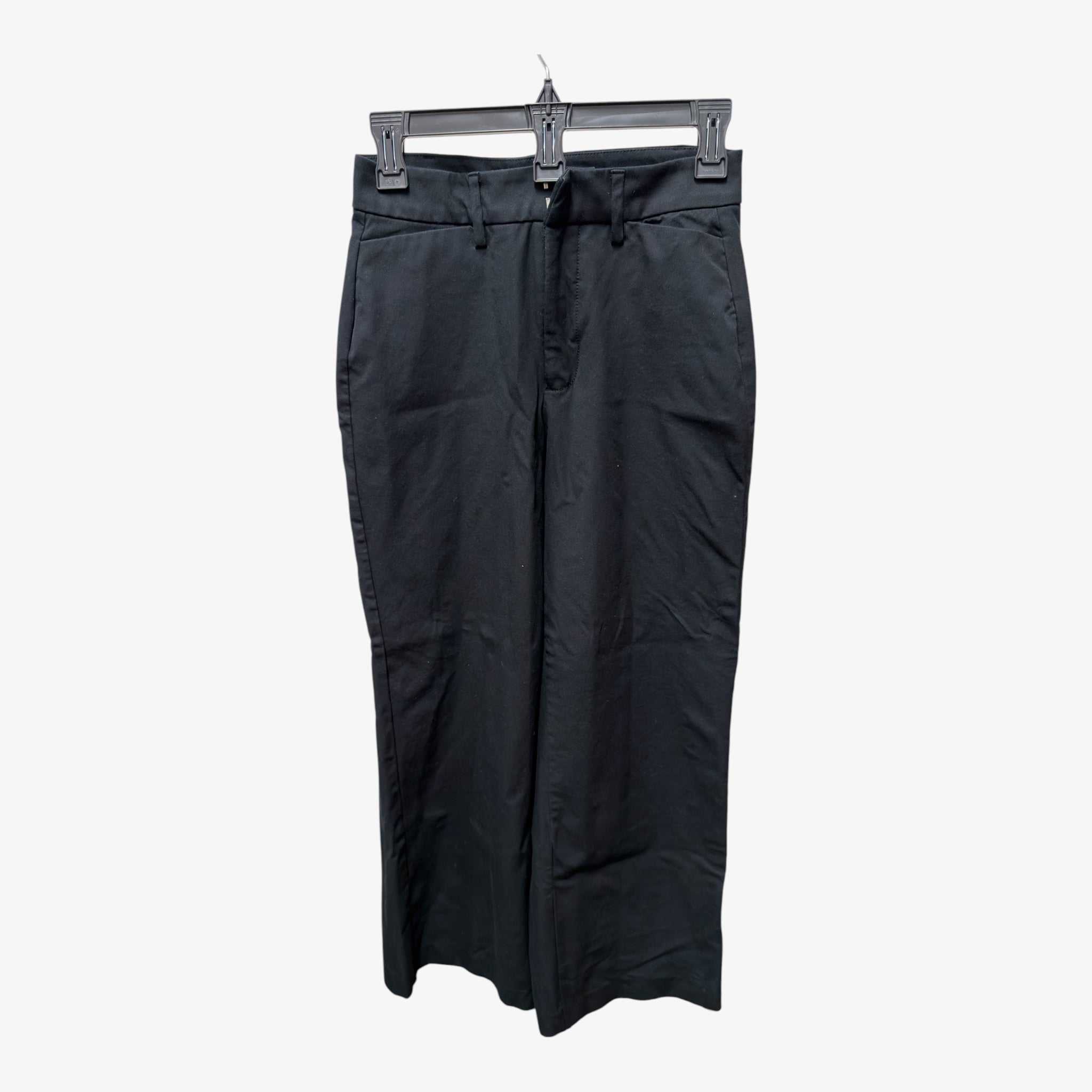 Old Navy Women's Black Wide-leg Khaki Pants Size: 0