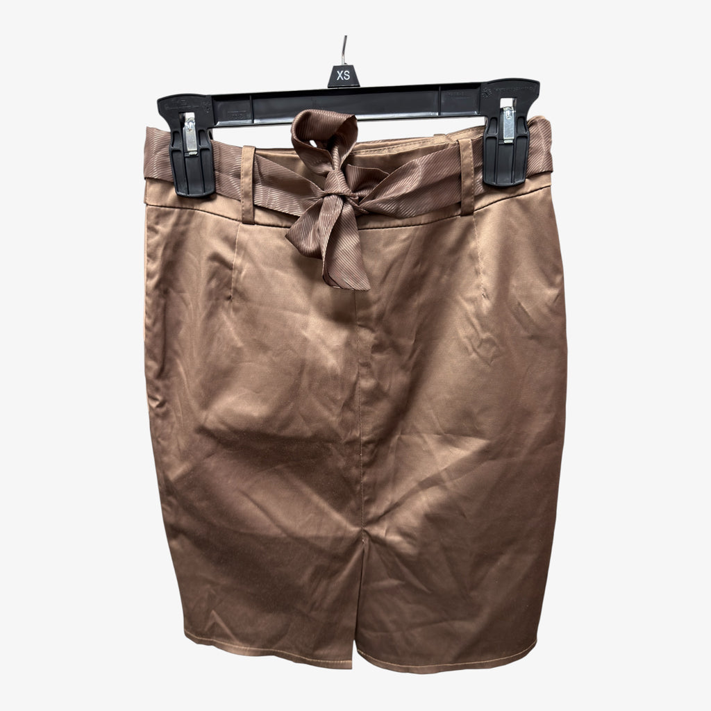 Light Brown Pencil Skirt Size: 2