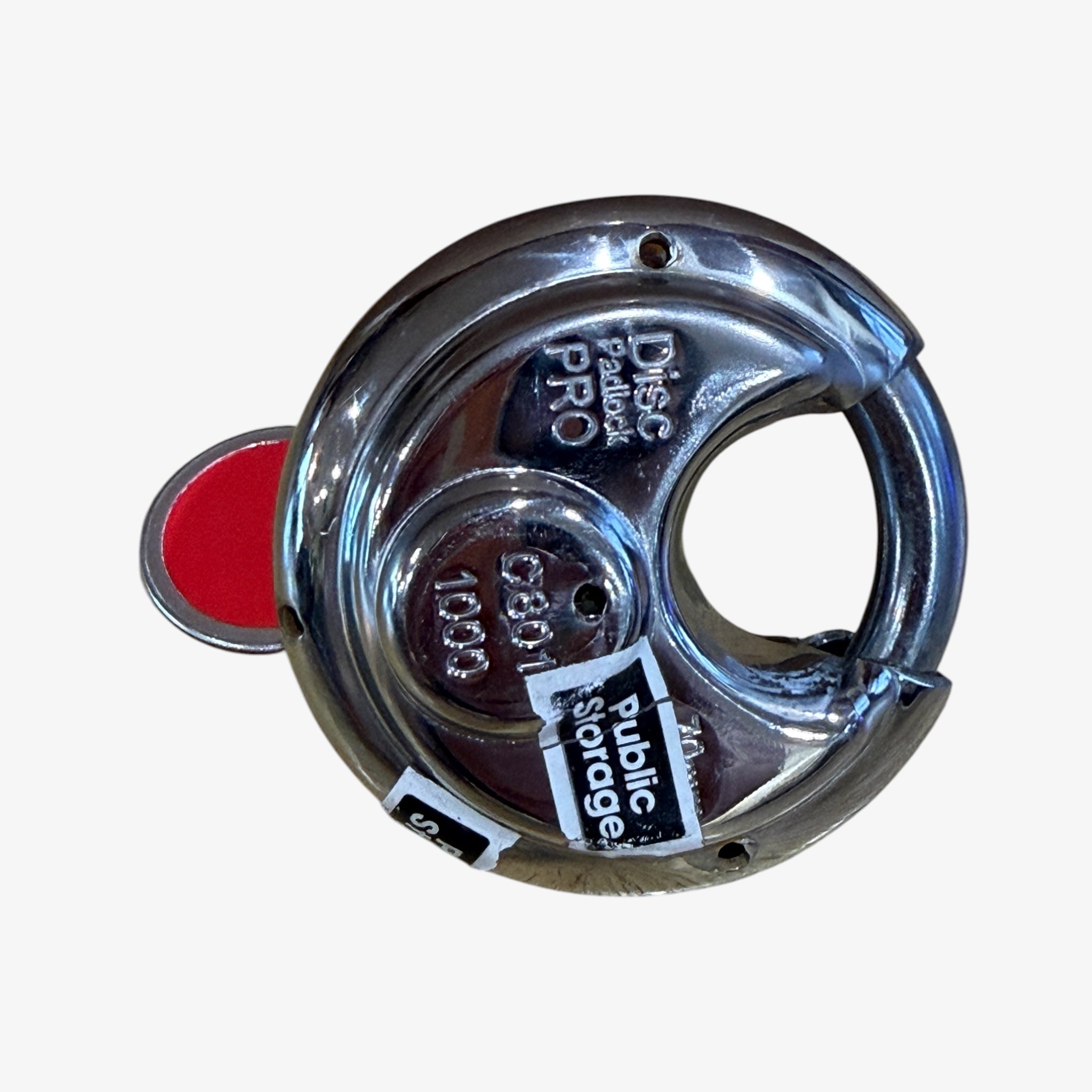Public Storage Stainless Steel Discus Padlock