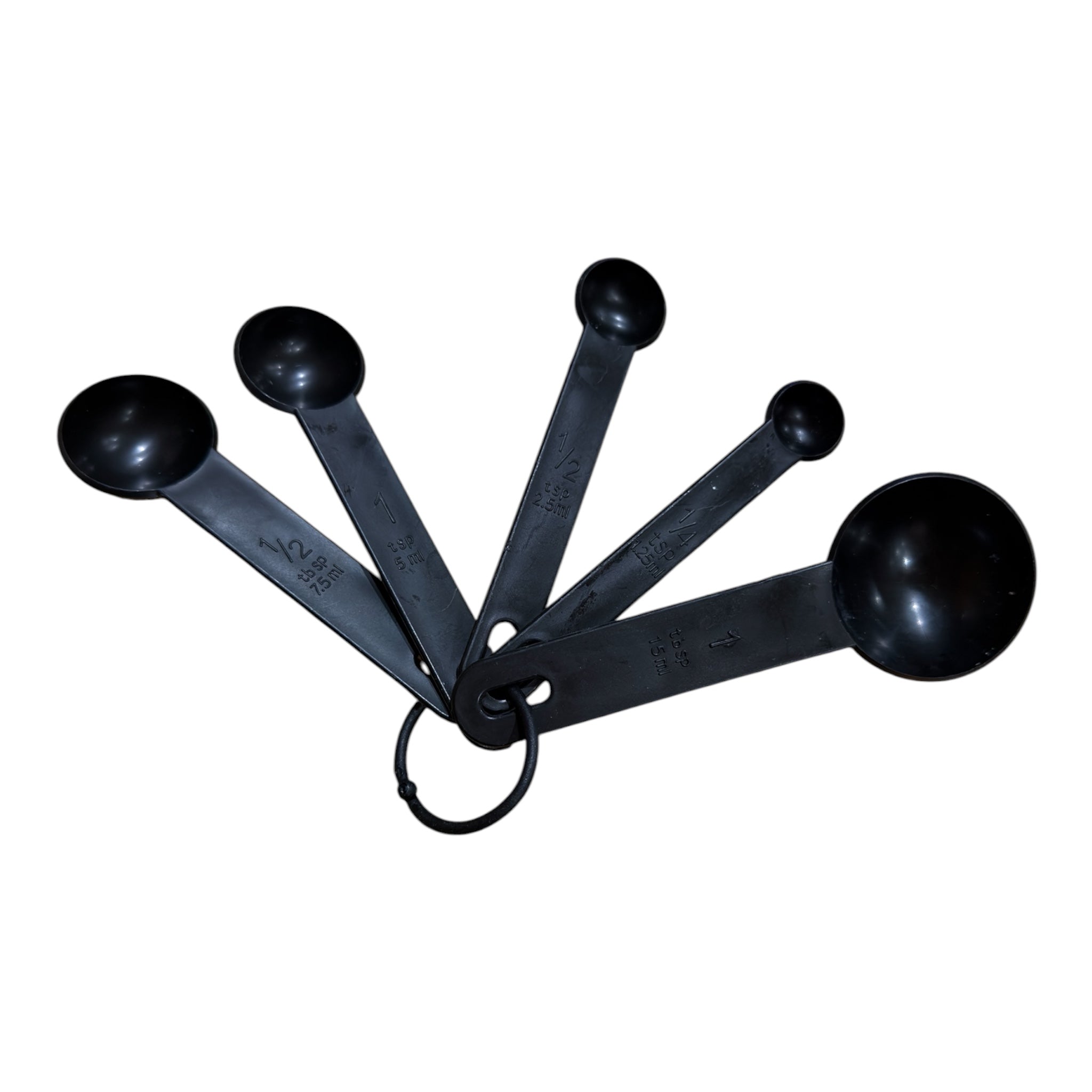 Black Plastic Nesting Measuring Spoons