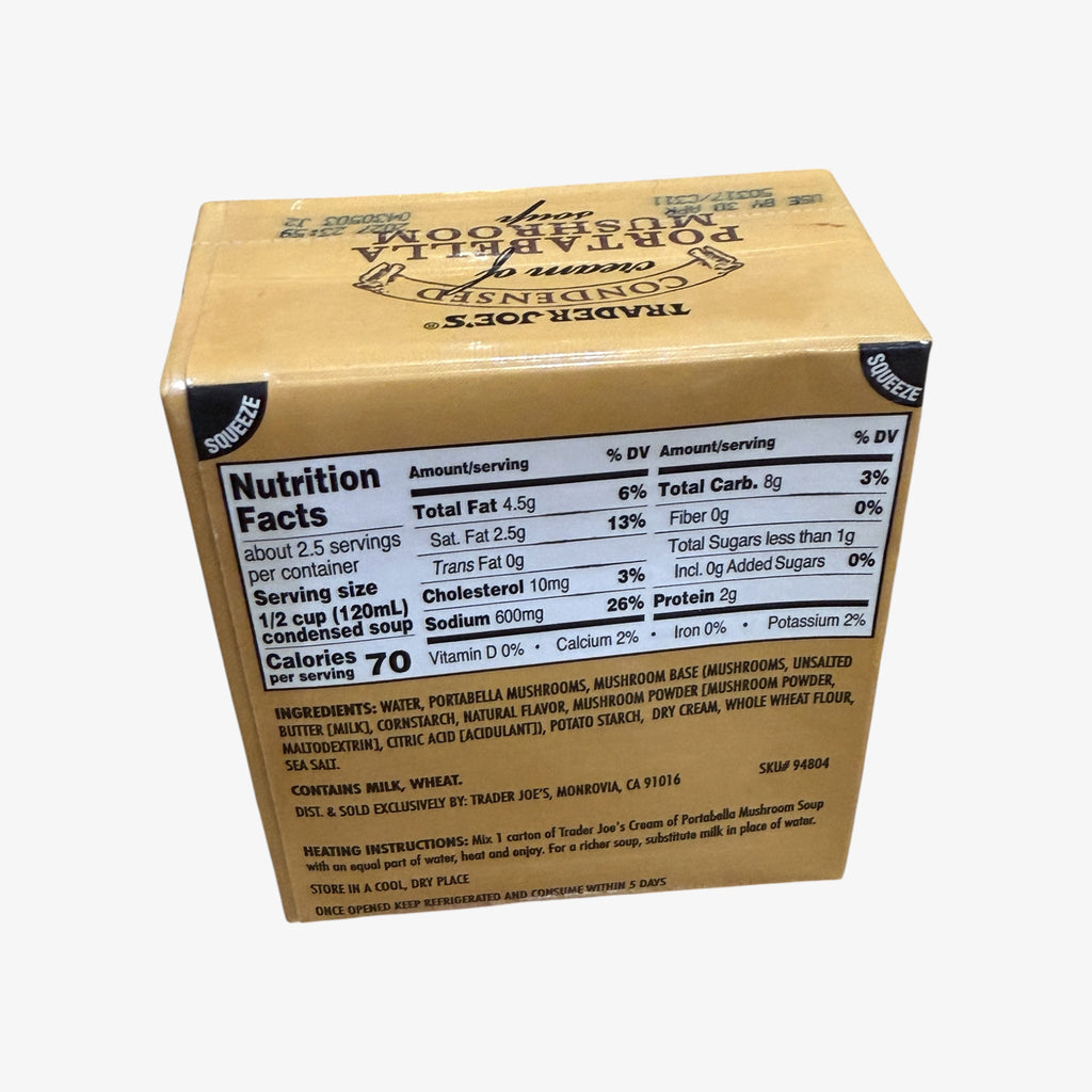 Trader Joe's Condensed Cream of Portabella Mushroom Soup 1 oz