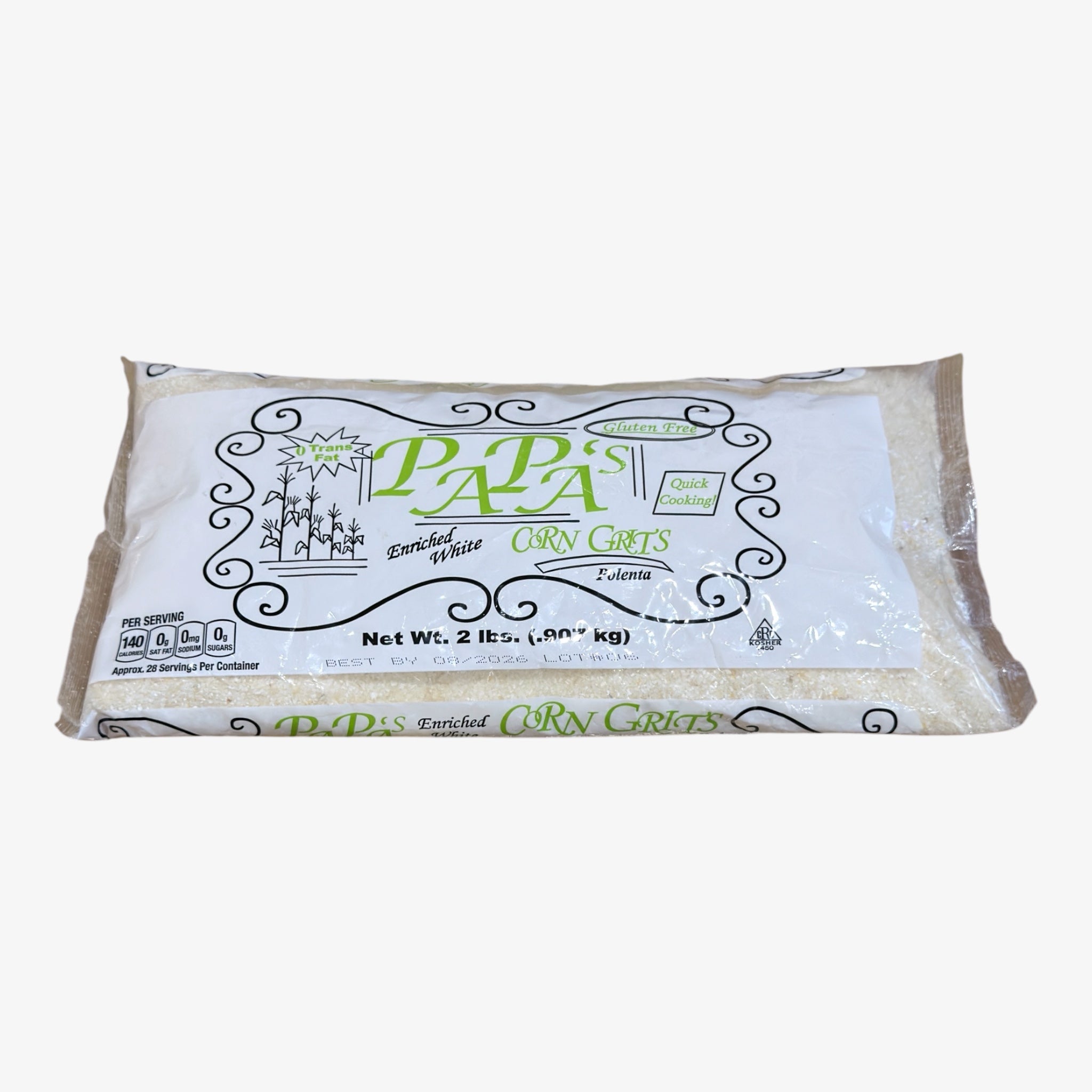 Papa's Enriched White Corn Grits 1.25lb