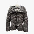 Women's Black Bosideng Puffer Jacket w/Buckled Waist Belt. Size: S