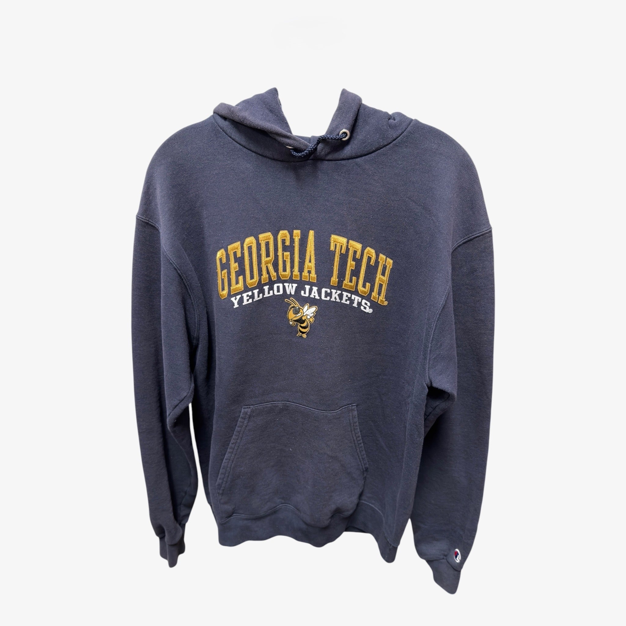 Champion Navy Blue Men's Georgia Tech Hoodie Size: M