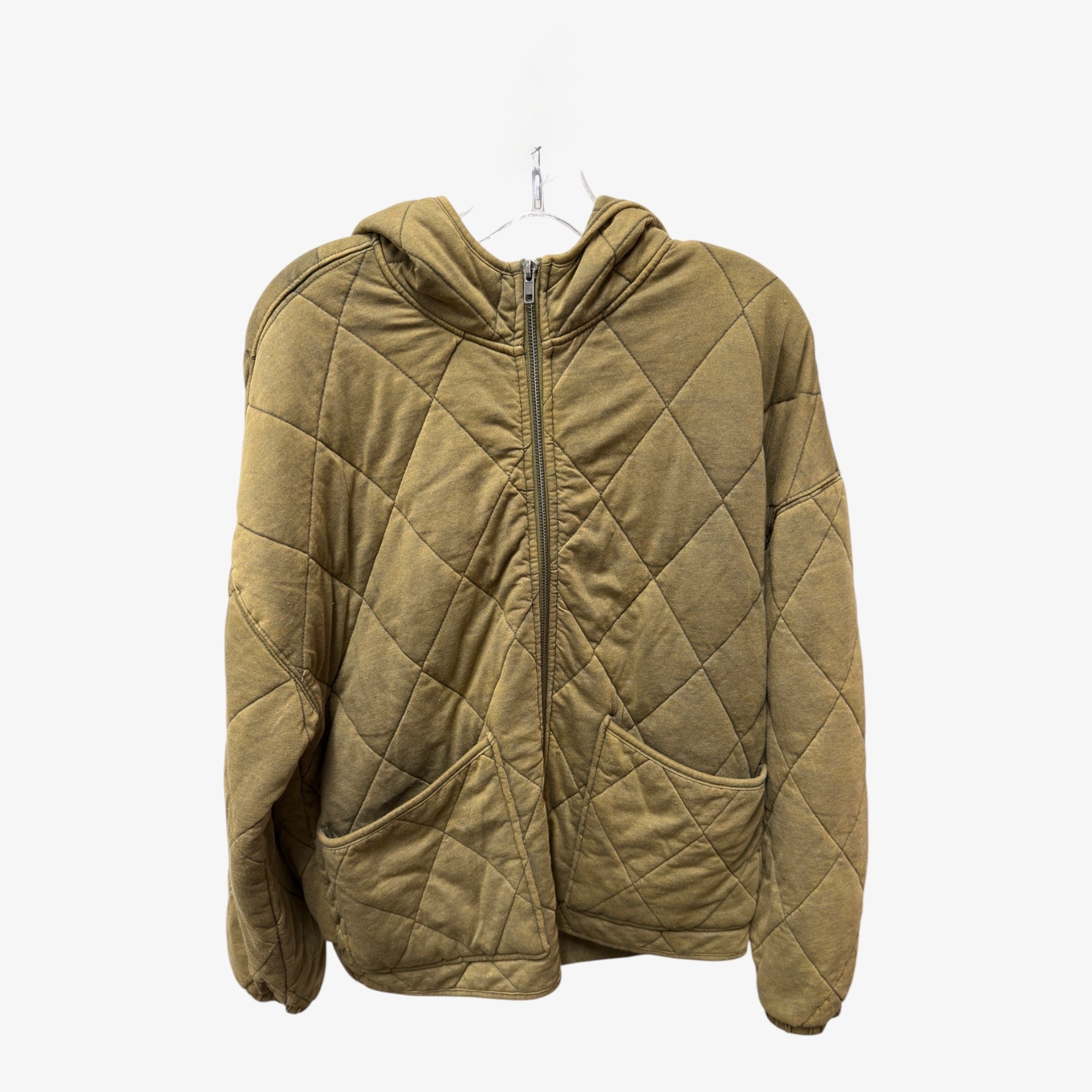 Wild Fable Oliver Green Women's Jacket with Hood Size: M