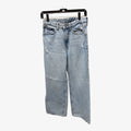 &Denim Light-Wash Wide-Leg Jeans Size: 6