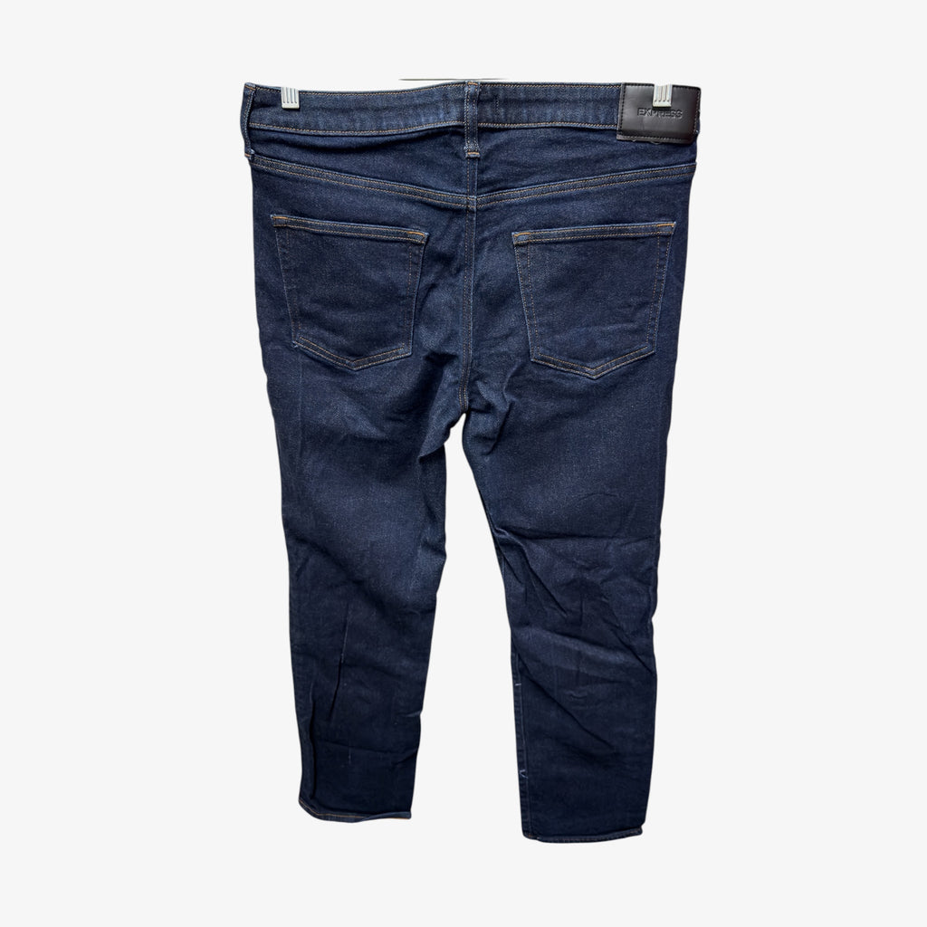 Express Men's Dark Wash Straight Leg Jeans Size: 34"x 32"