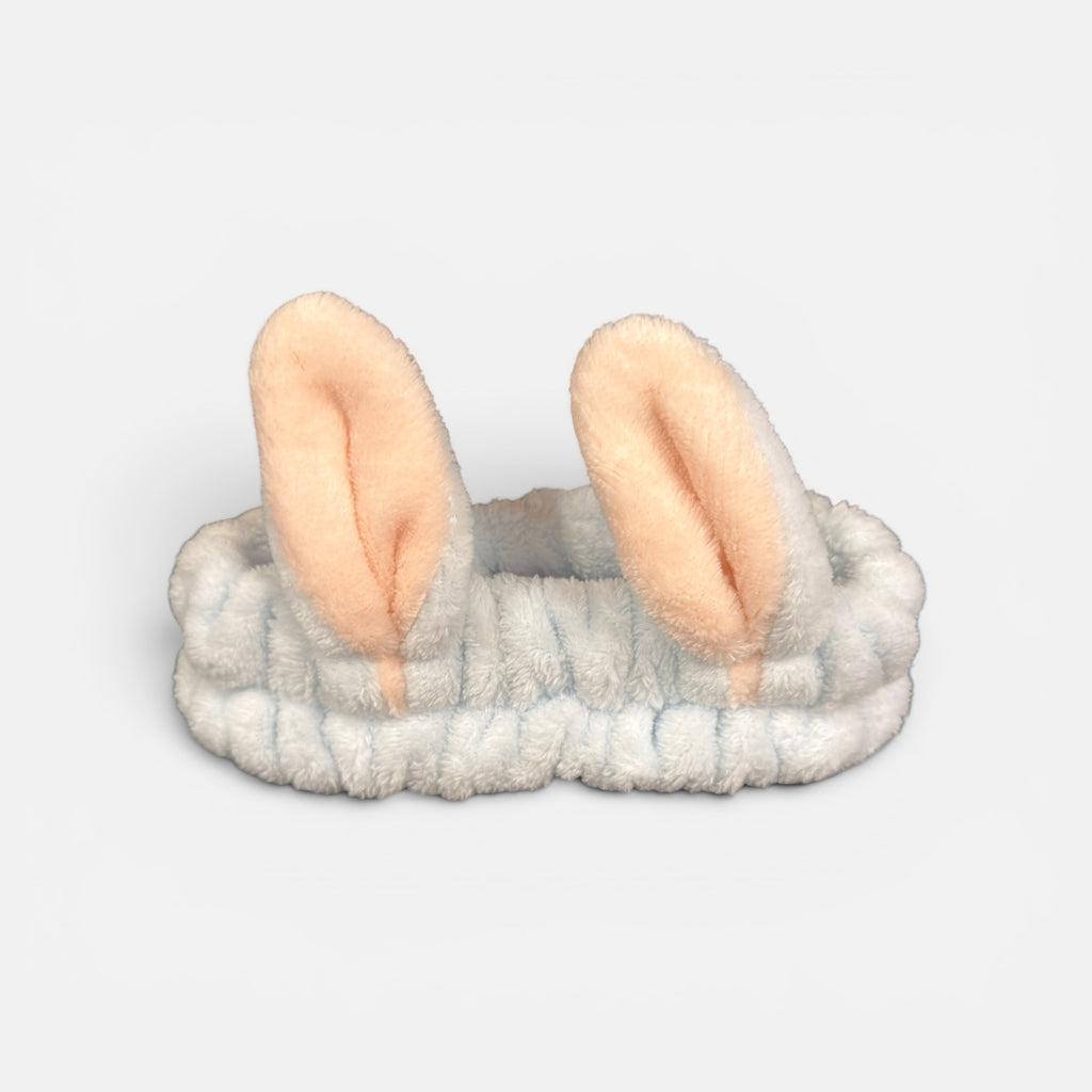 Blue Spa Bunny Plush Headband